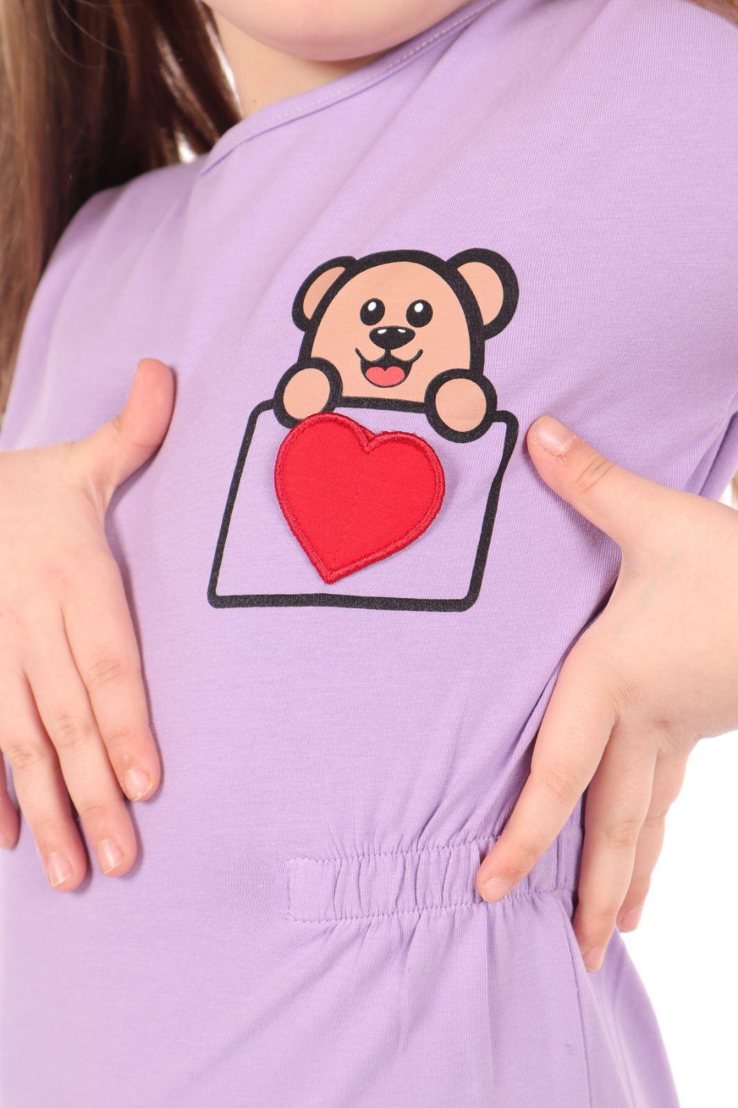 Toontoy Kız Bebek Nakışlı Elbise