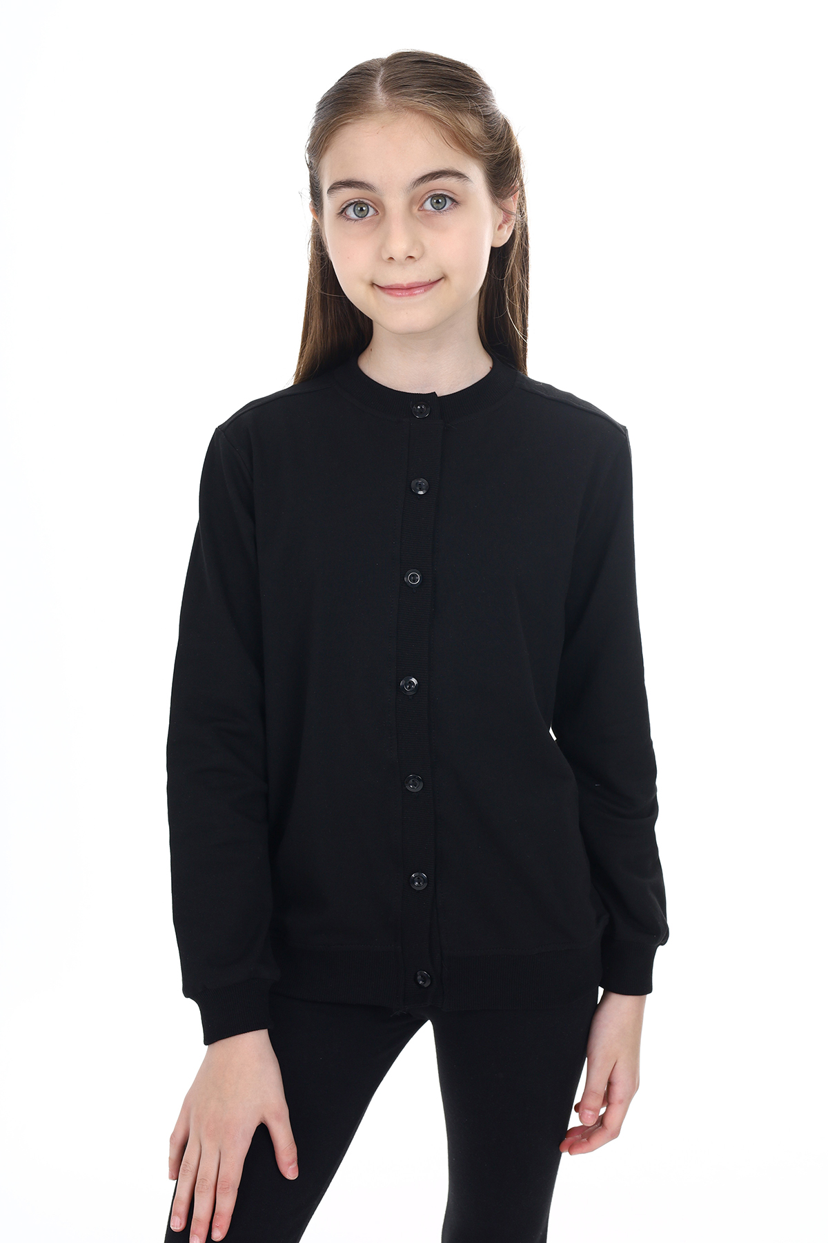 Toontoy Kız Çocuk Kapüşonlu Armalı Taytlı Takım