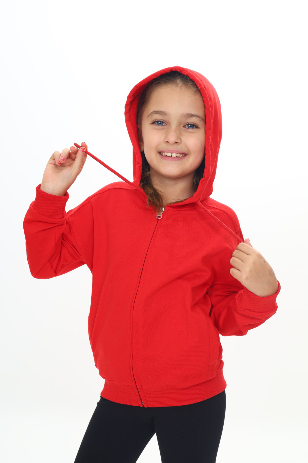 Toontoy Kız Çocuk Kapüşonlu Hırka
