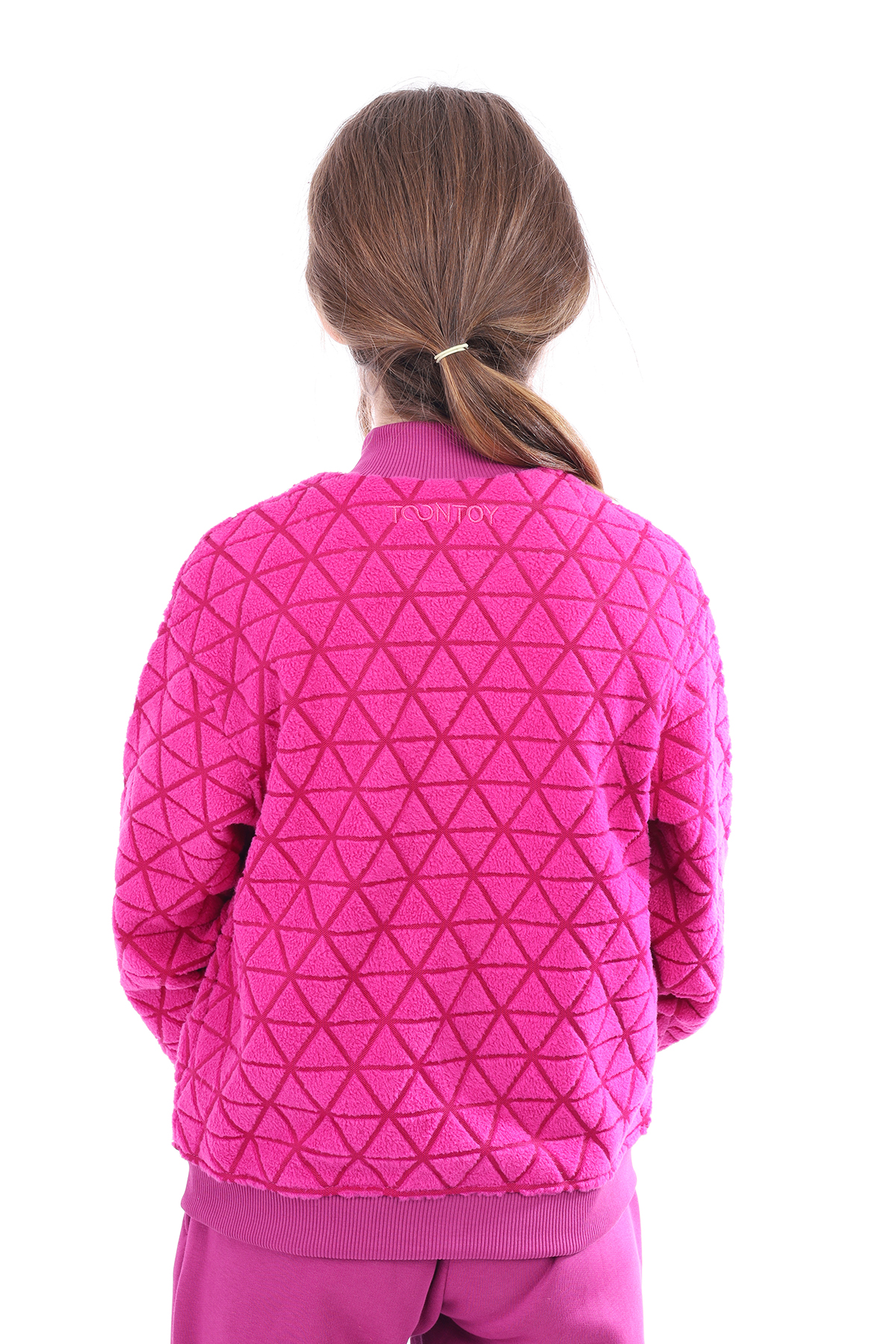 Toontoy Kız Çocuk Nakışlı Hırka