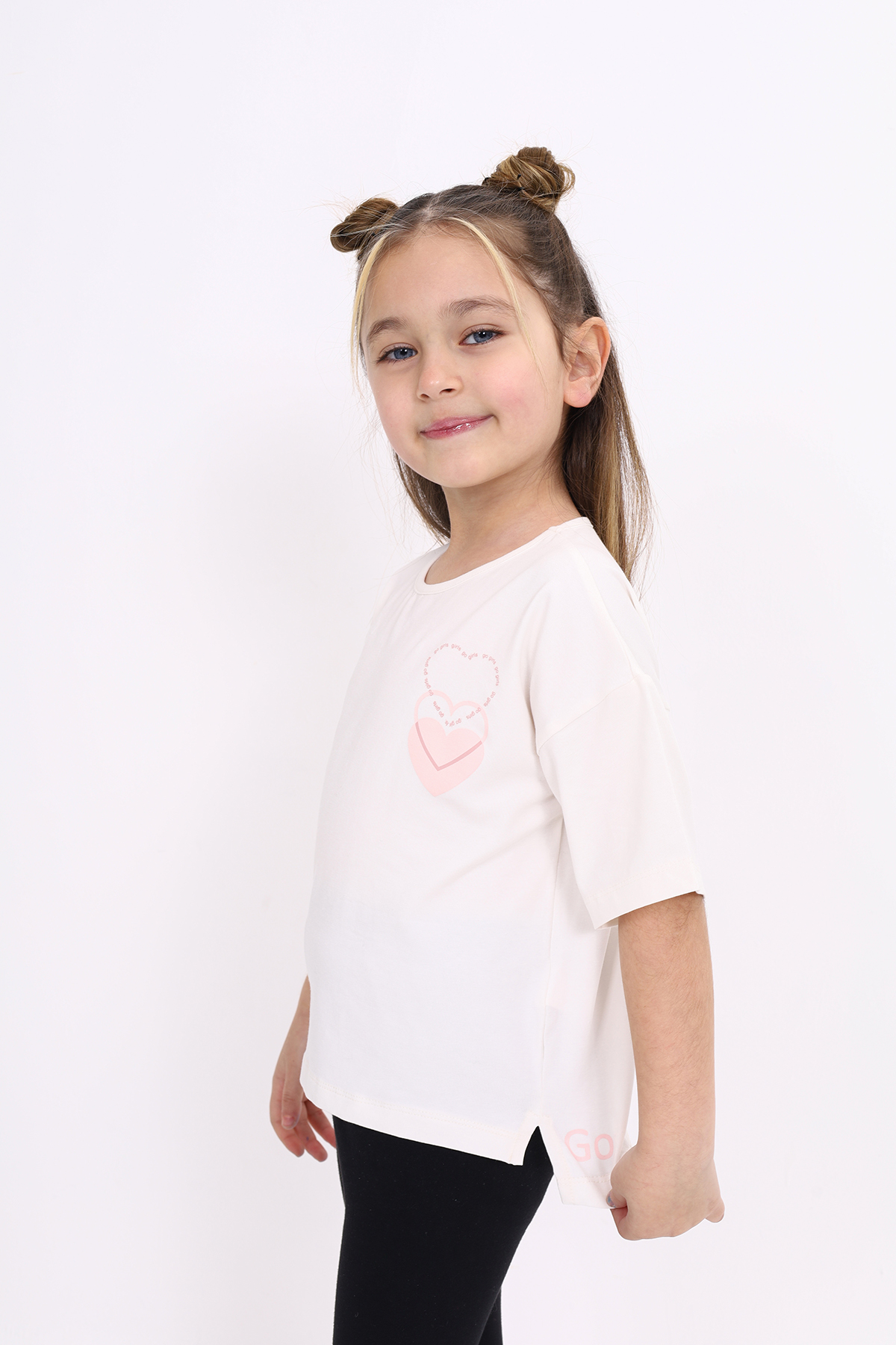 Toontoy Kız Çocuk Baskılı Tişört
