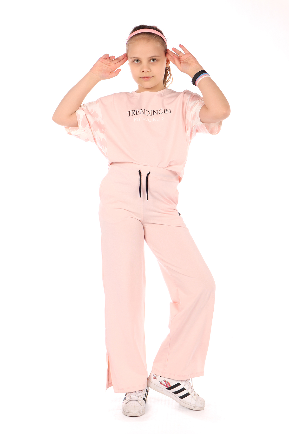 Toontoy Kız Çocuk Flamingo Baskılı Tişört
