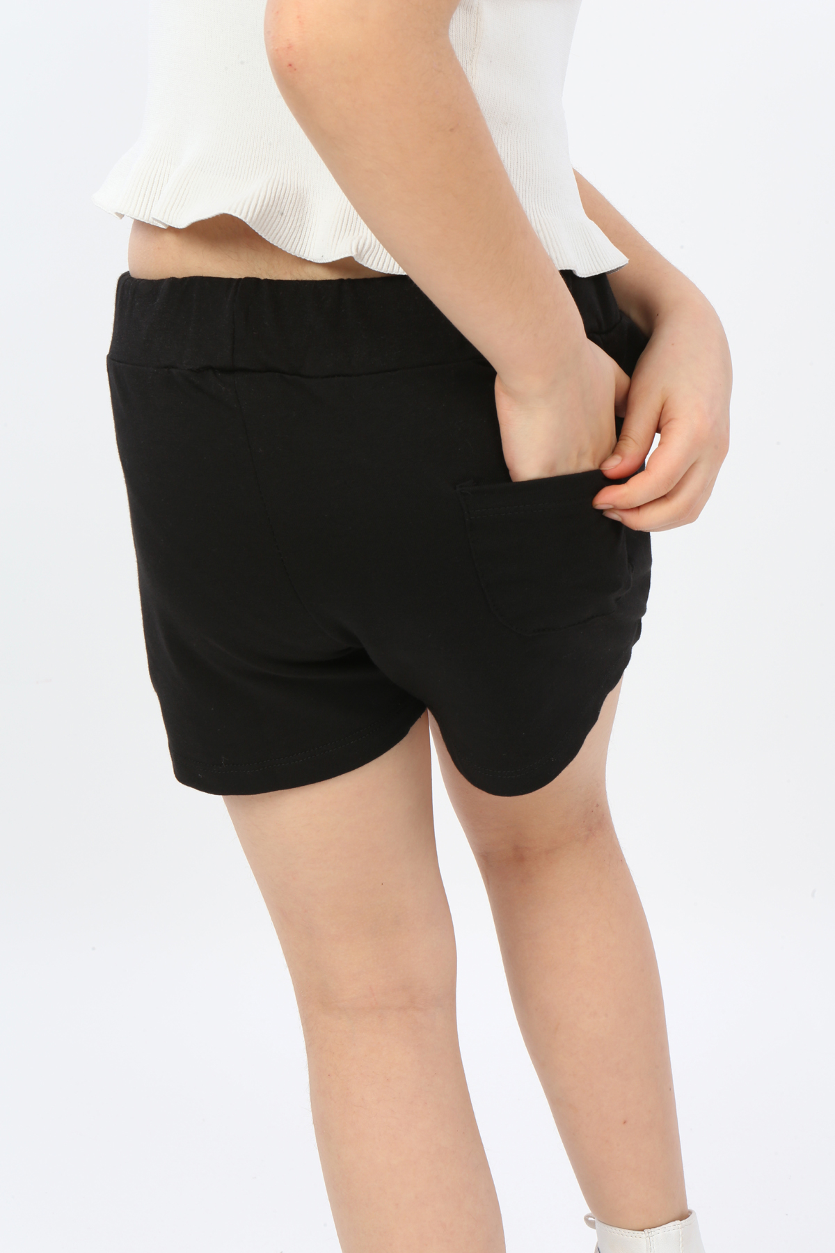 Toontoy Kız Çocuk Önü Pileli Fiyonklu Şort