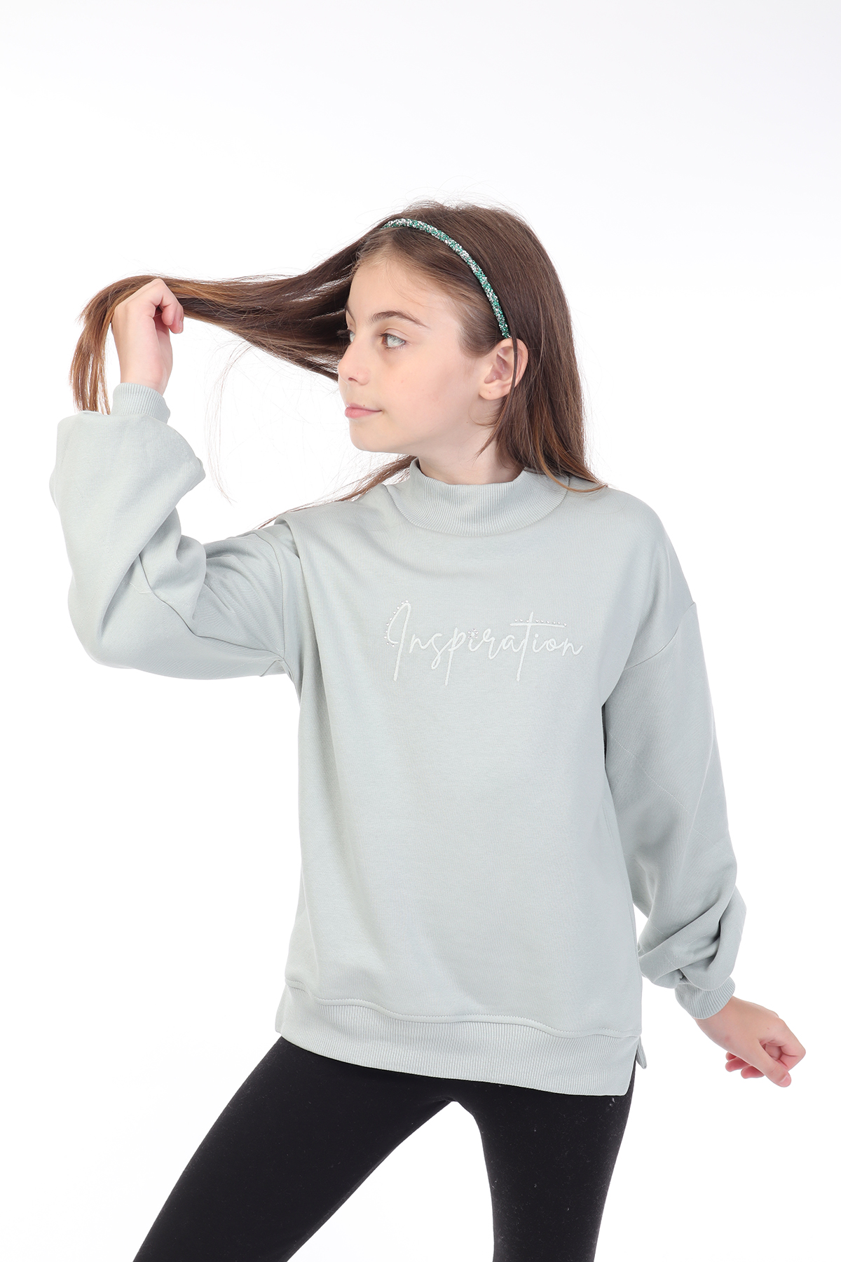 Toontoy Kız Çocuk Nakışlı Sweatshirt