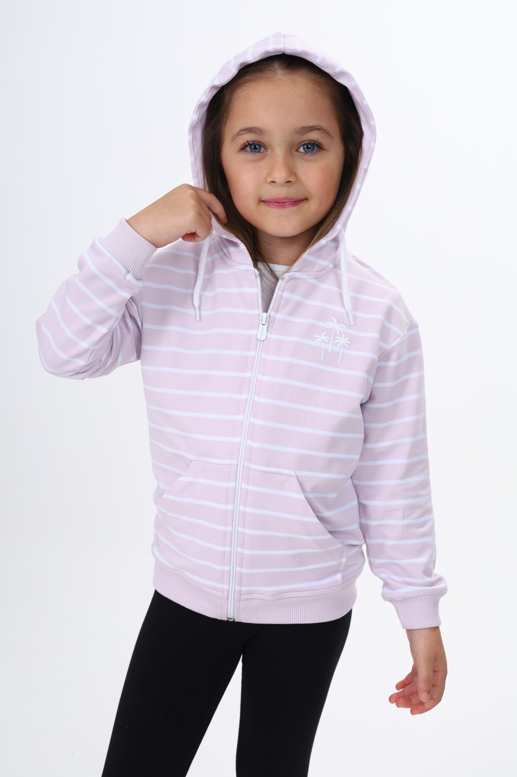 Toontoy Kız Çocuk Baskılı Hırka