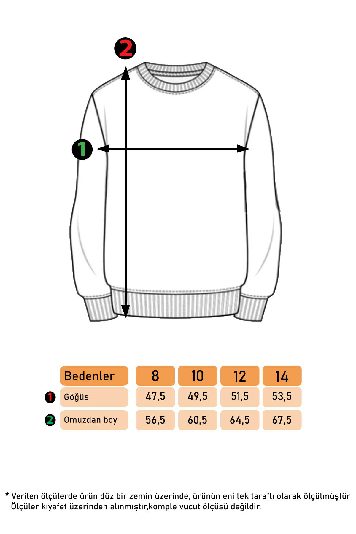 Toontoy Kız Çocuk Batik Desenli Sweatshirt