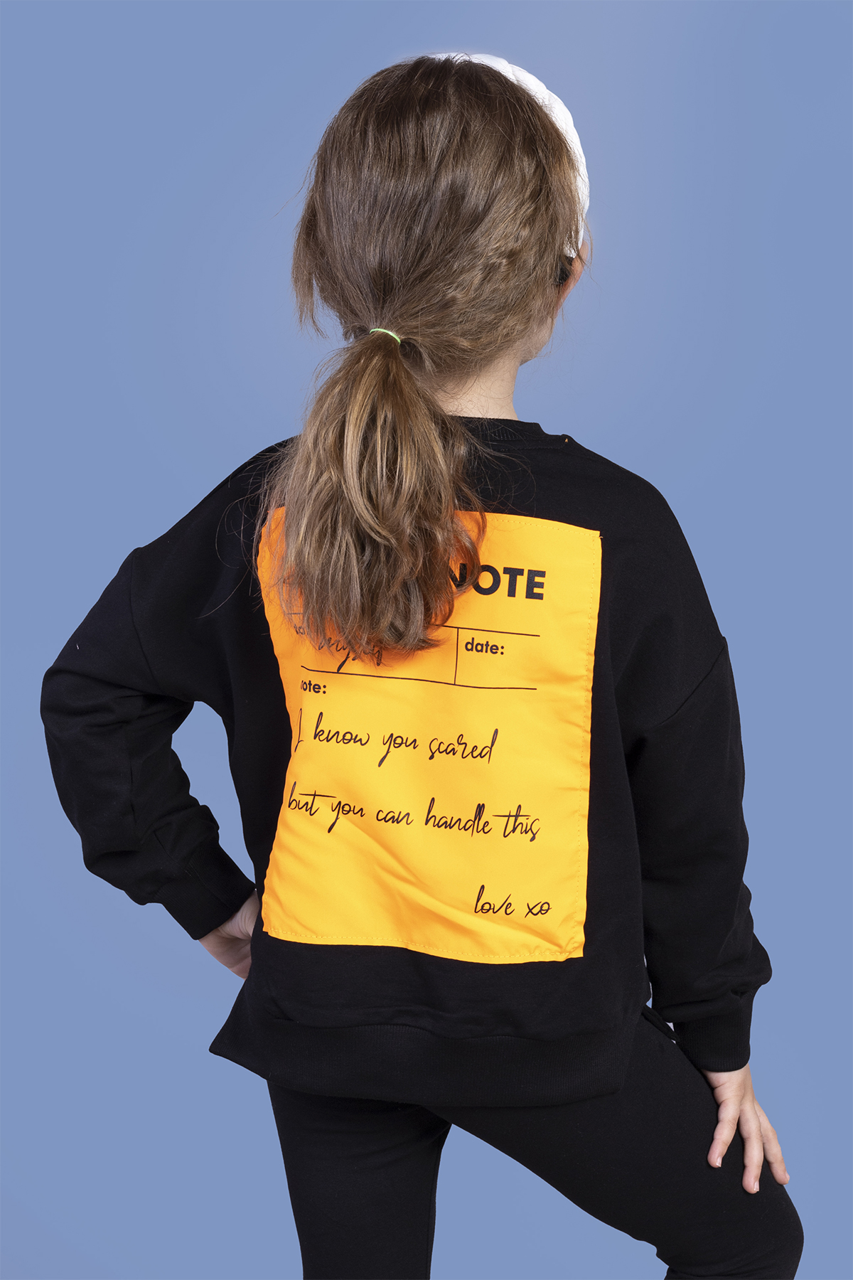 Toontoy Kız Çocuk Sırtı Baskılı Sweatshirt