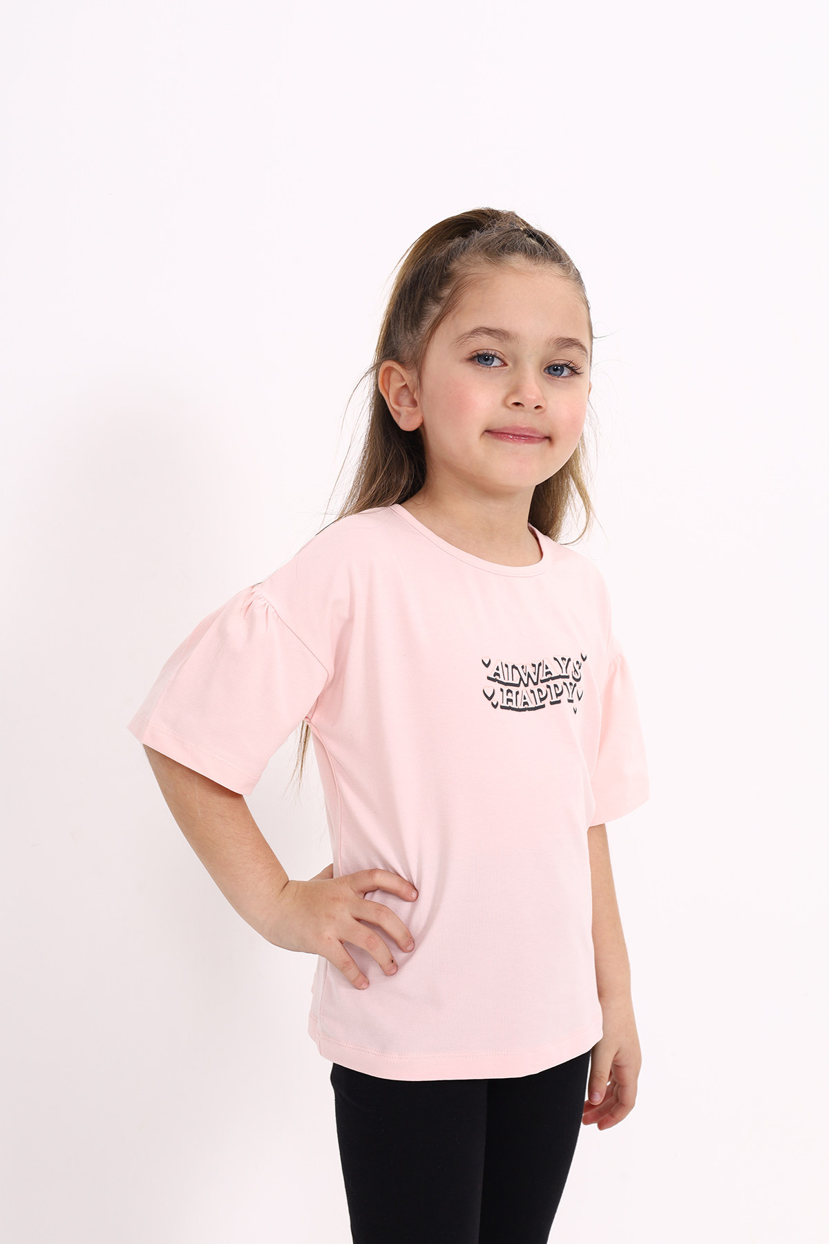 Toontoy Kız Çocuk Baskılı Tişört
