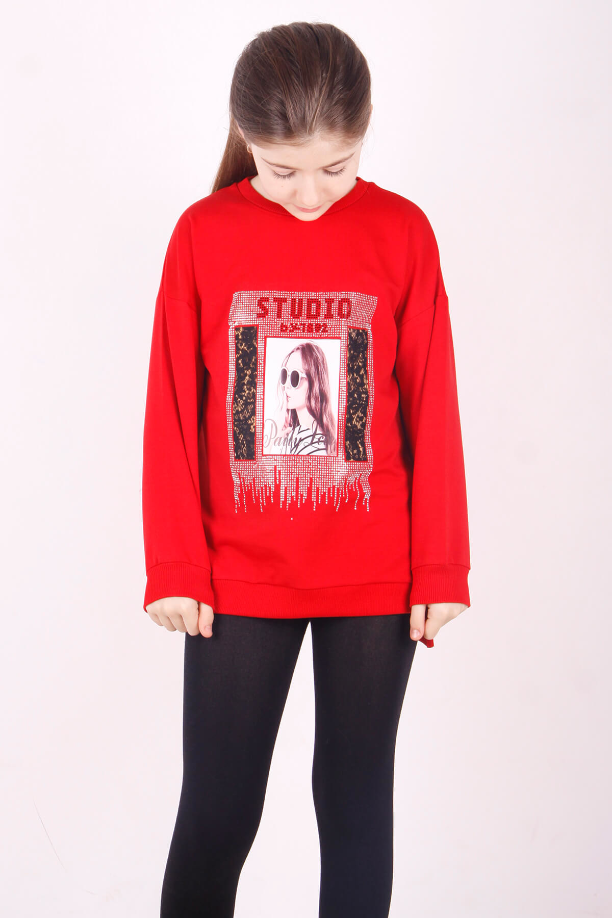 Toontoy Kız Çocuk Studio Baskılı Sweatshirt