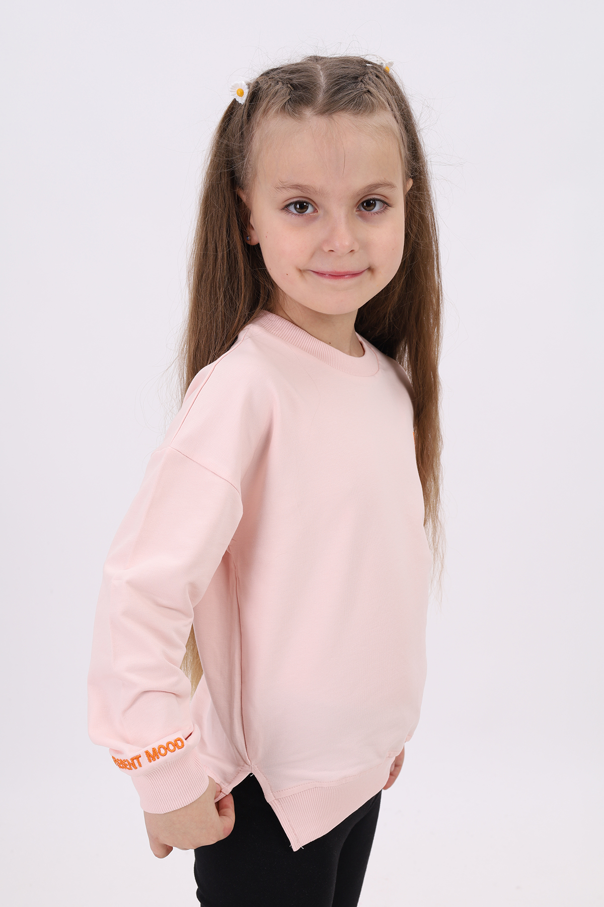 Toontoy Kız Çocuk Nakışlı Sweatshirt