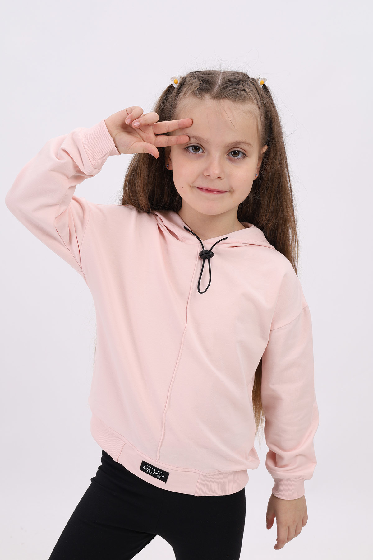 Toontoy Kız Çocuk Nice Şeritli Elbise