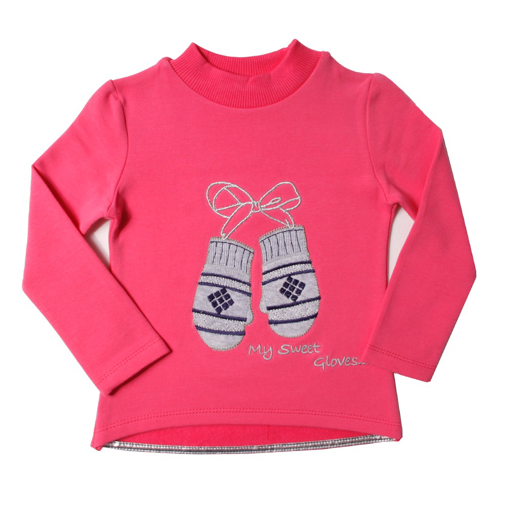 Toontoy Kız Çocuk Sweatshirt Eldiven Nakışlı