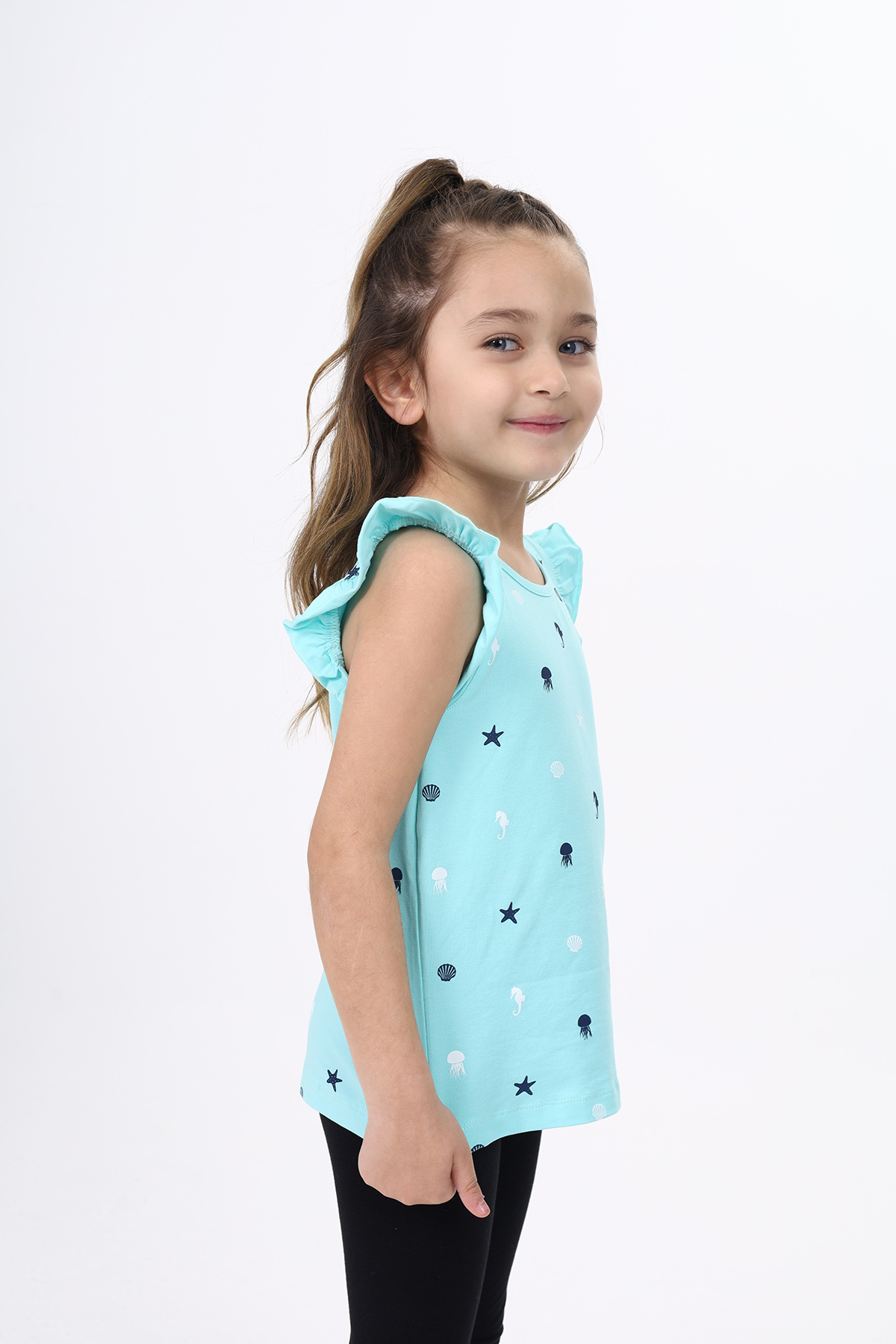 Toontoy  Kiz Çocuk Baskili Atlet