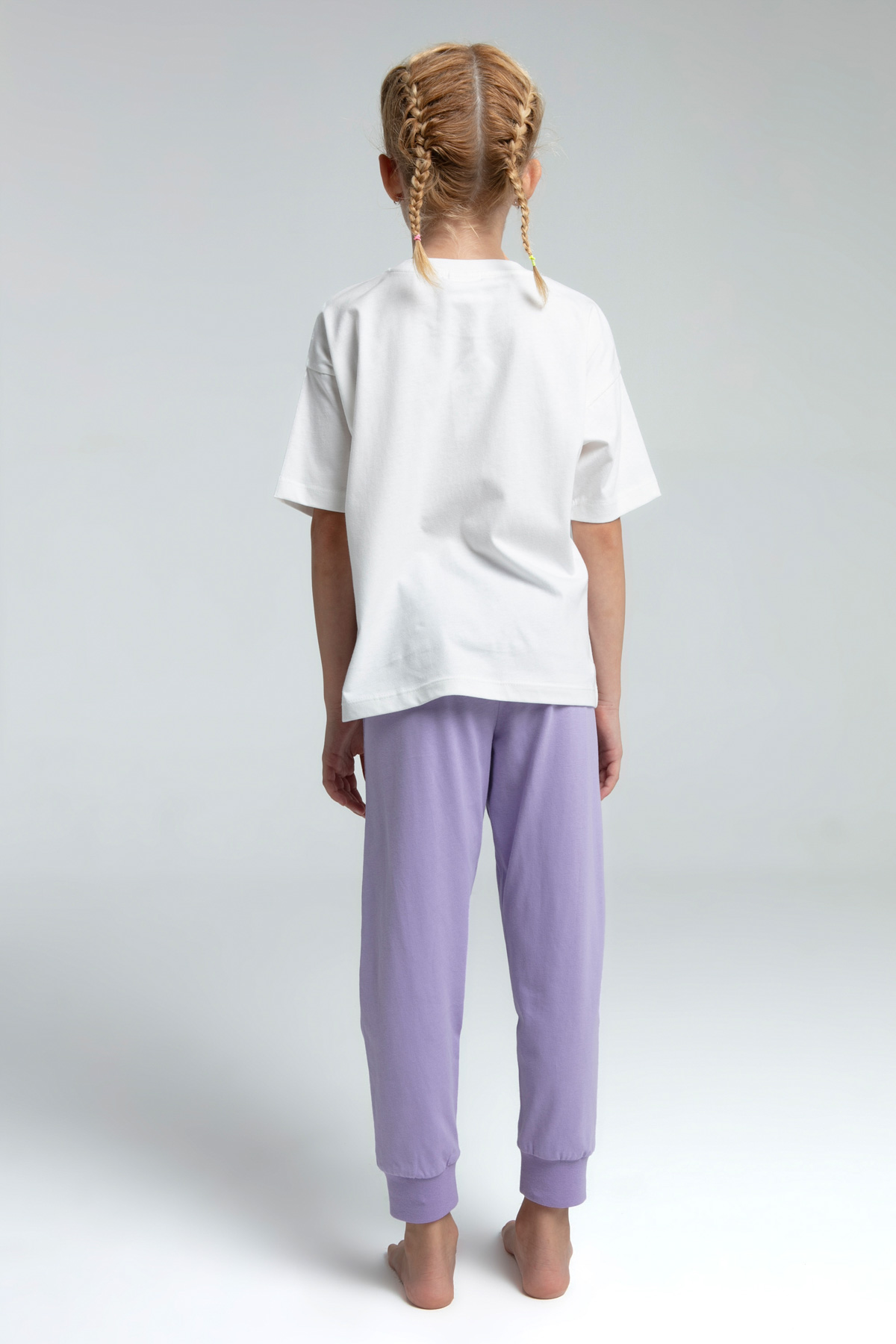 Toontoy Kız Çocuk Önü  Baskılı Pijama Takım 14098