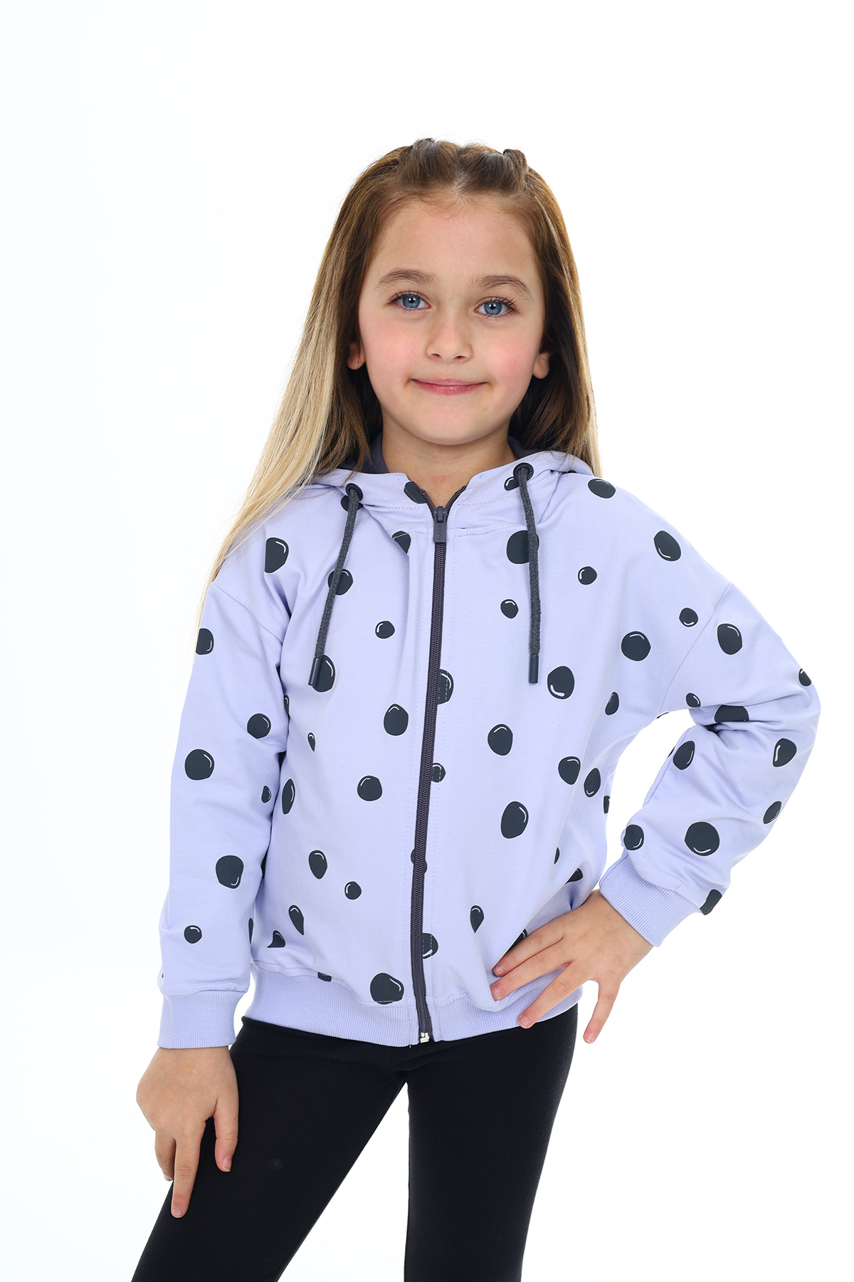 Toontoy  Kiz Çocuk Baskili Hirka