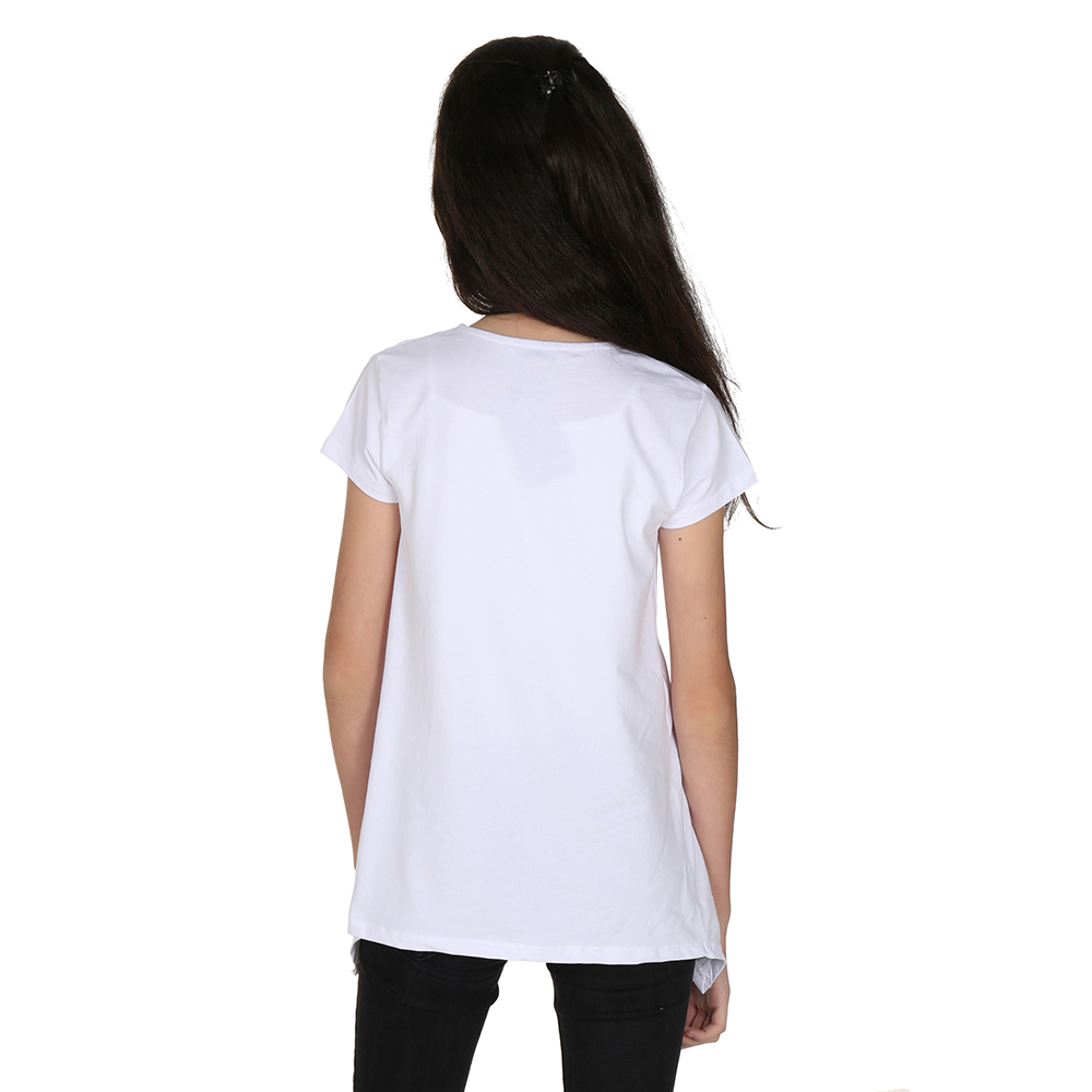 Toontoy Kız Çocuk Parfüm Nakışlı T-Shirt