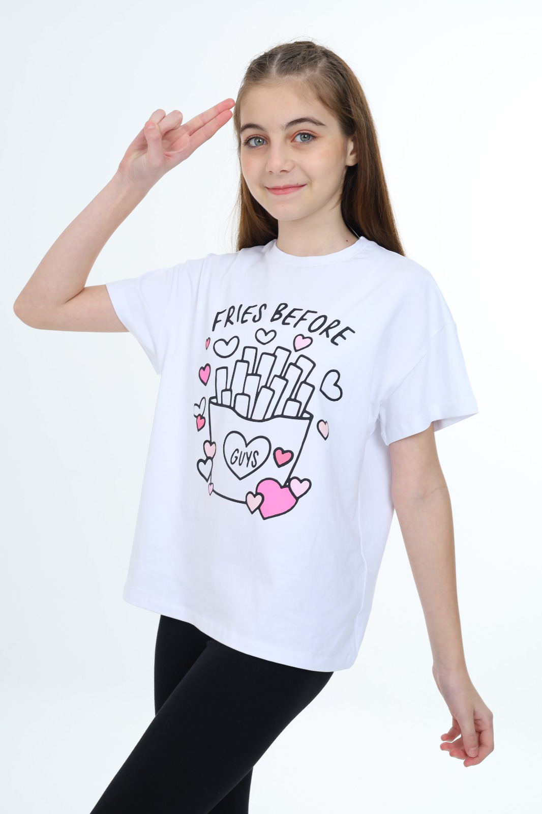 Toontoy Kız Çocuk Baskılı Tişört