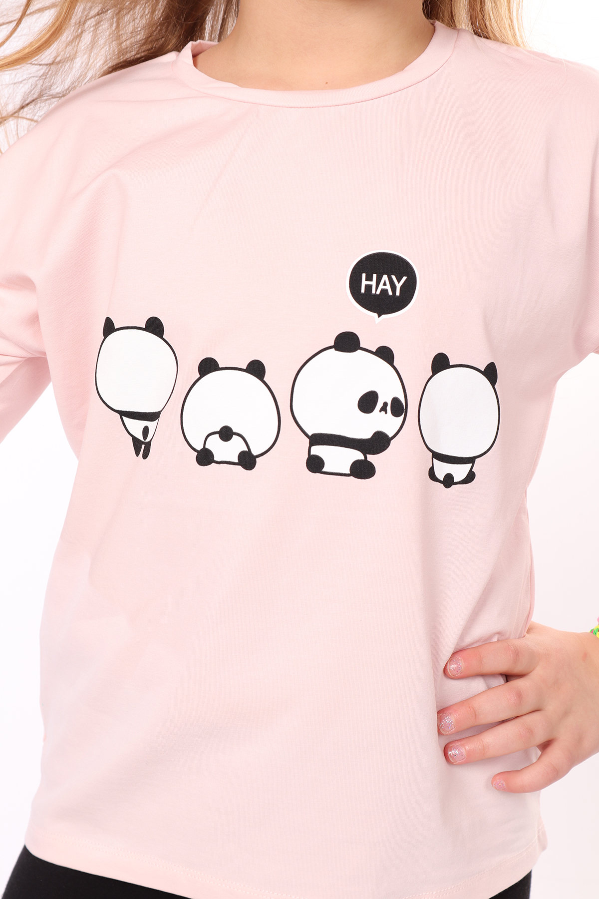 Toontoy Kız Çocuk Baskılı Tişört