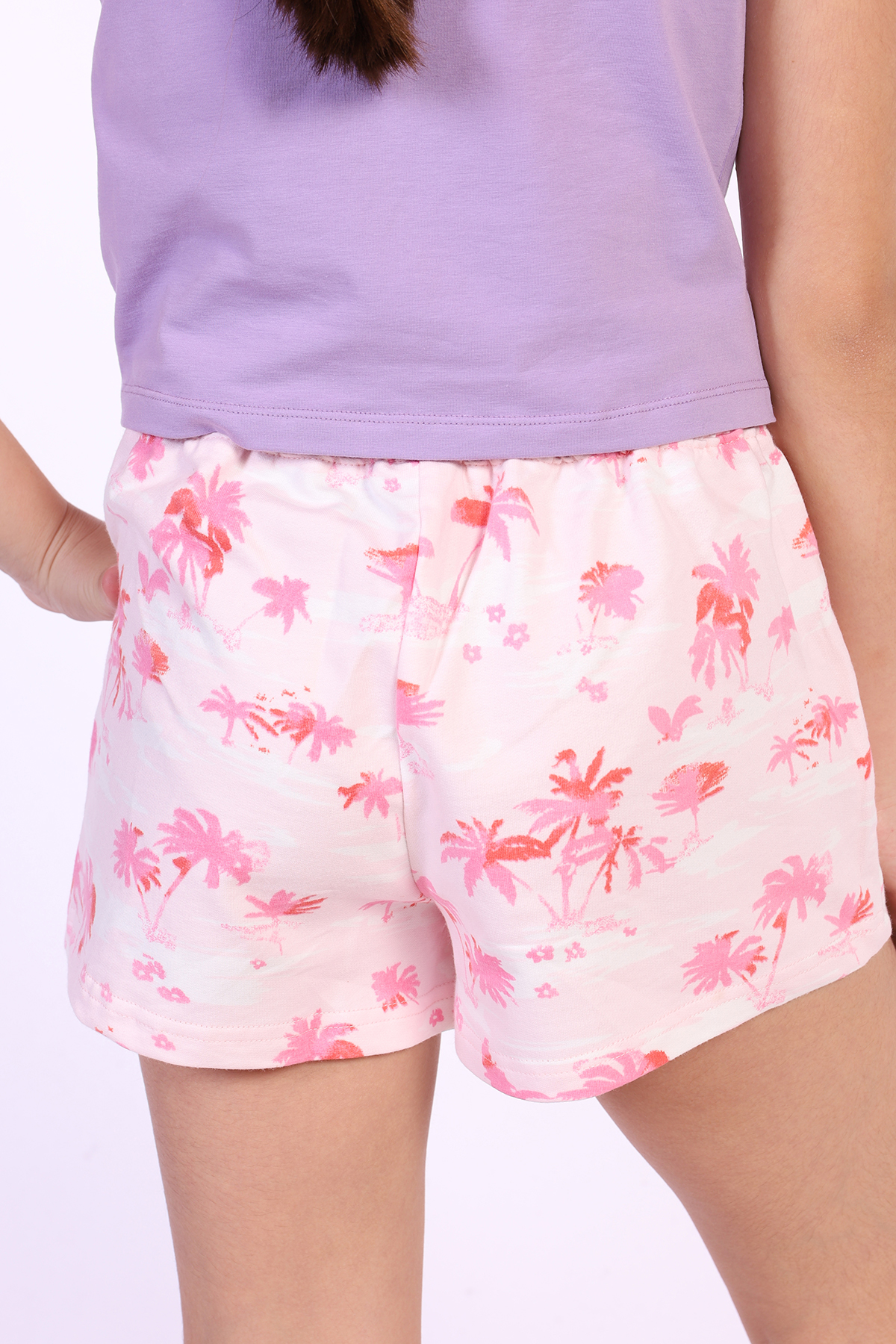 Toontoy Kız Çocuk Los Angeles Armalı Şort