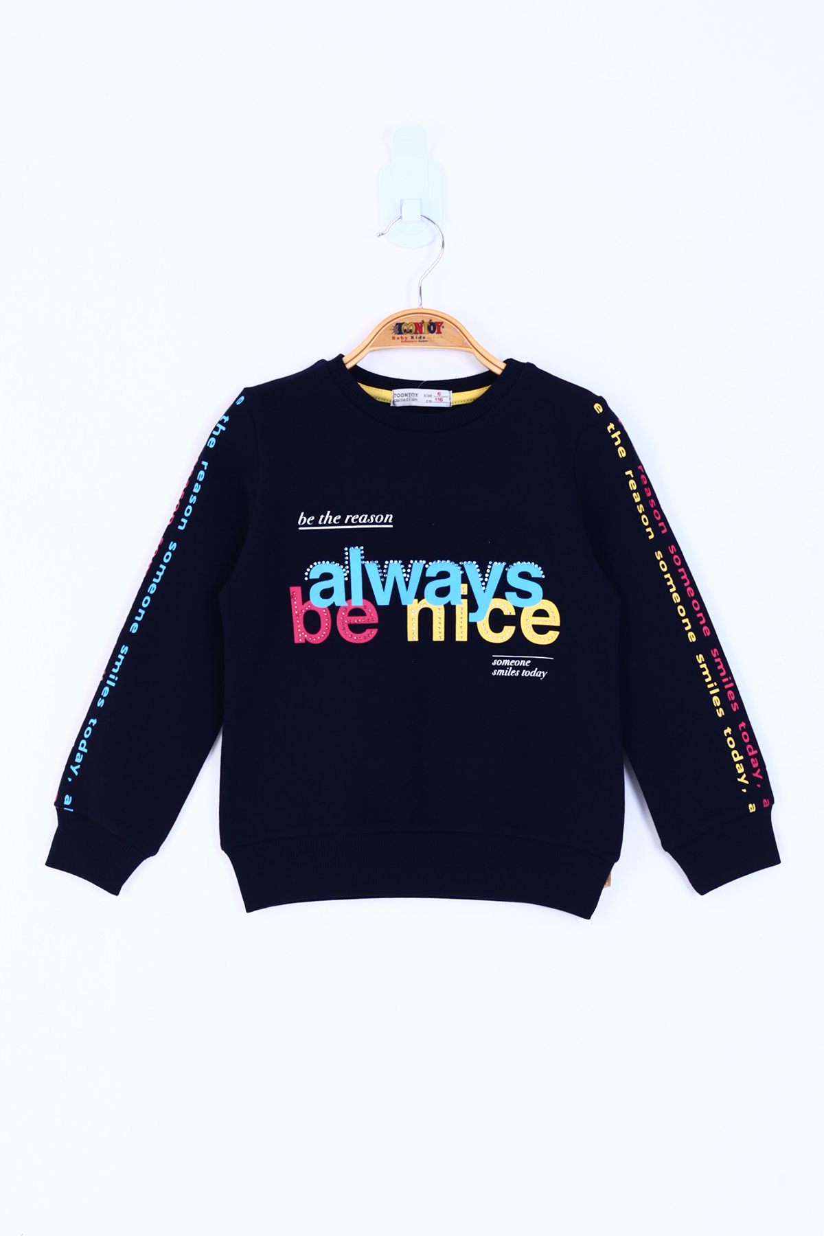 Toontoy Kız Çocuk Always Baskılı Sweatshirt