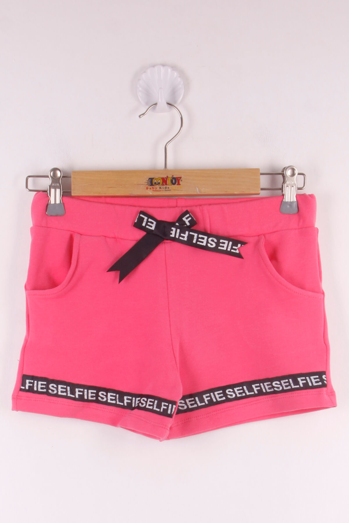 Toontoy  Kız Çocuk Serfie Şeritli Cepli Şort