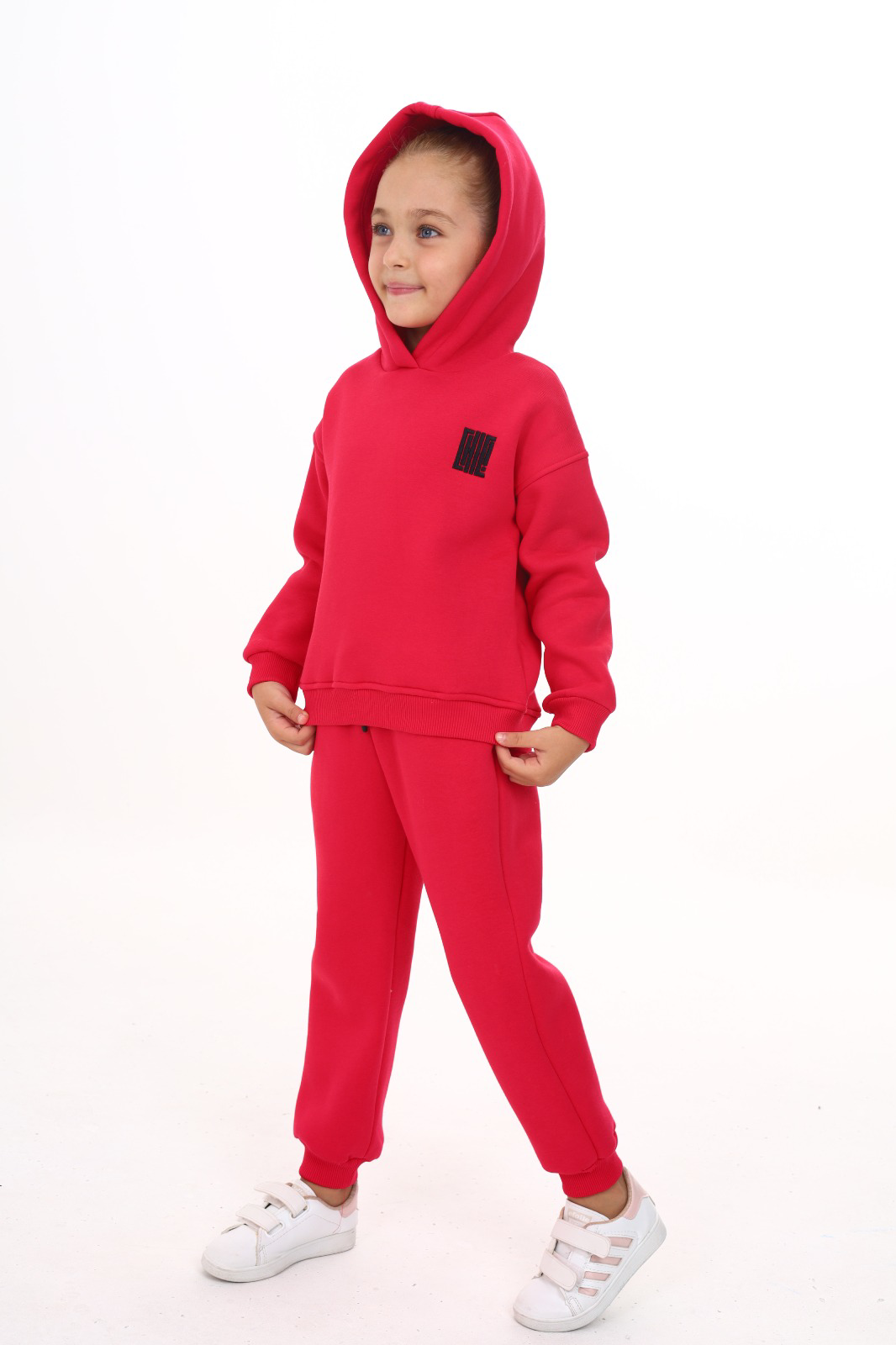 Toontoy Kız Çocuk Kapüşonlu Chıc Nakışlı Eşofman Takım