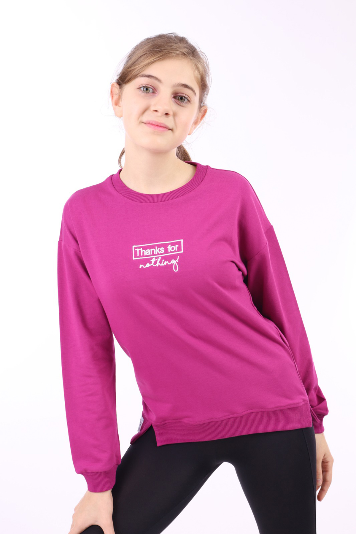 Toontoy Kız Çocuk Baskılı Sweatshirt