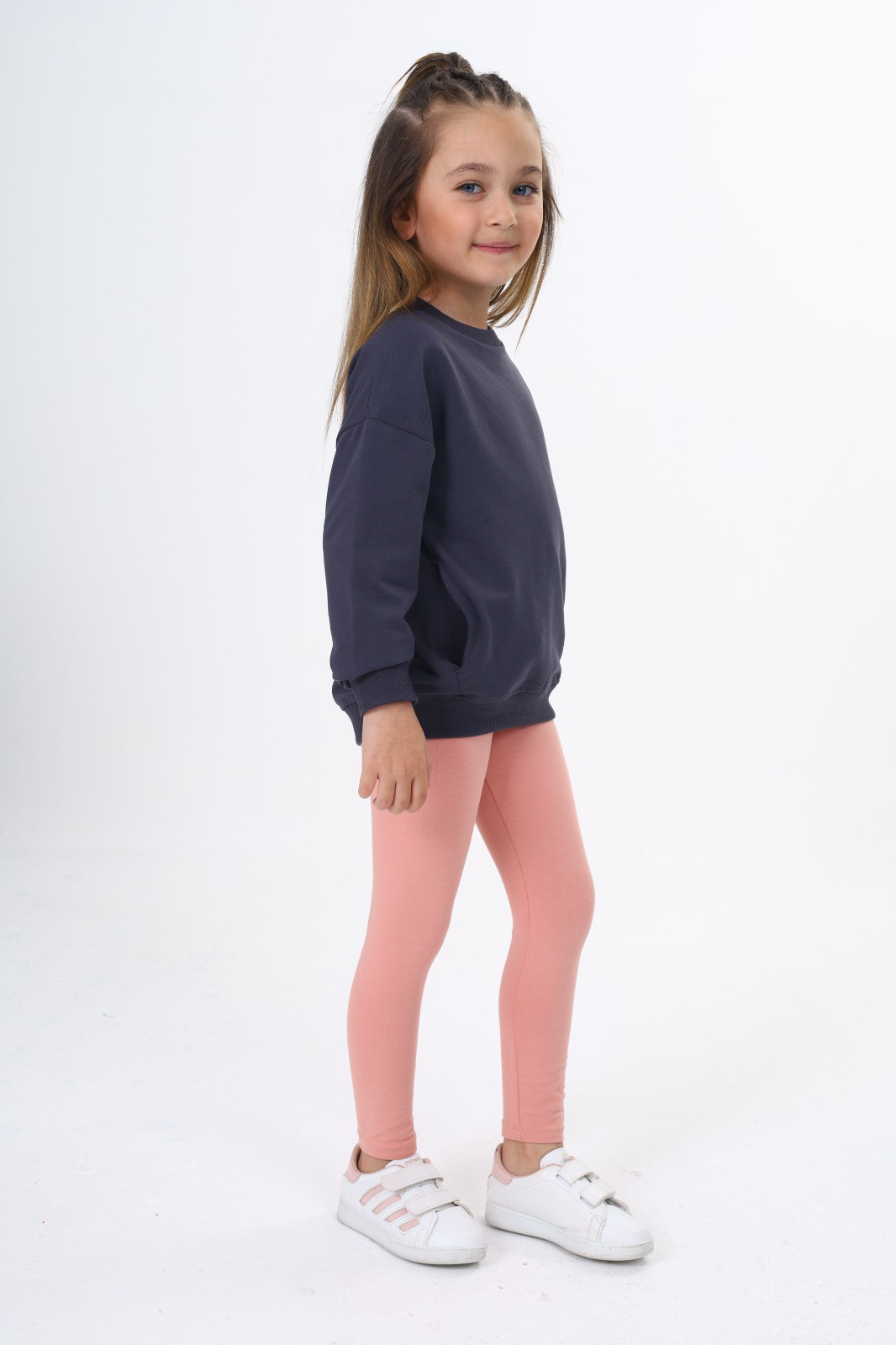 Toontoy Kız Çocuk Baskılı Taytlı Takım