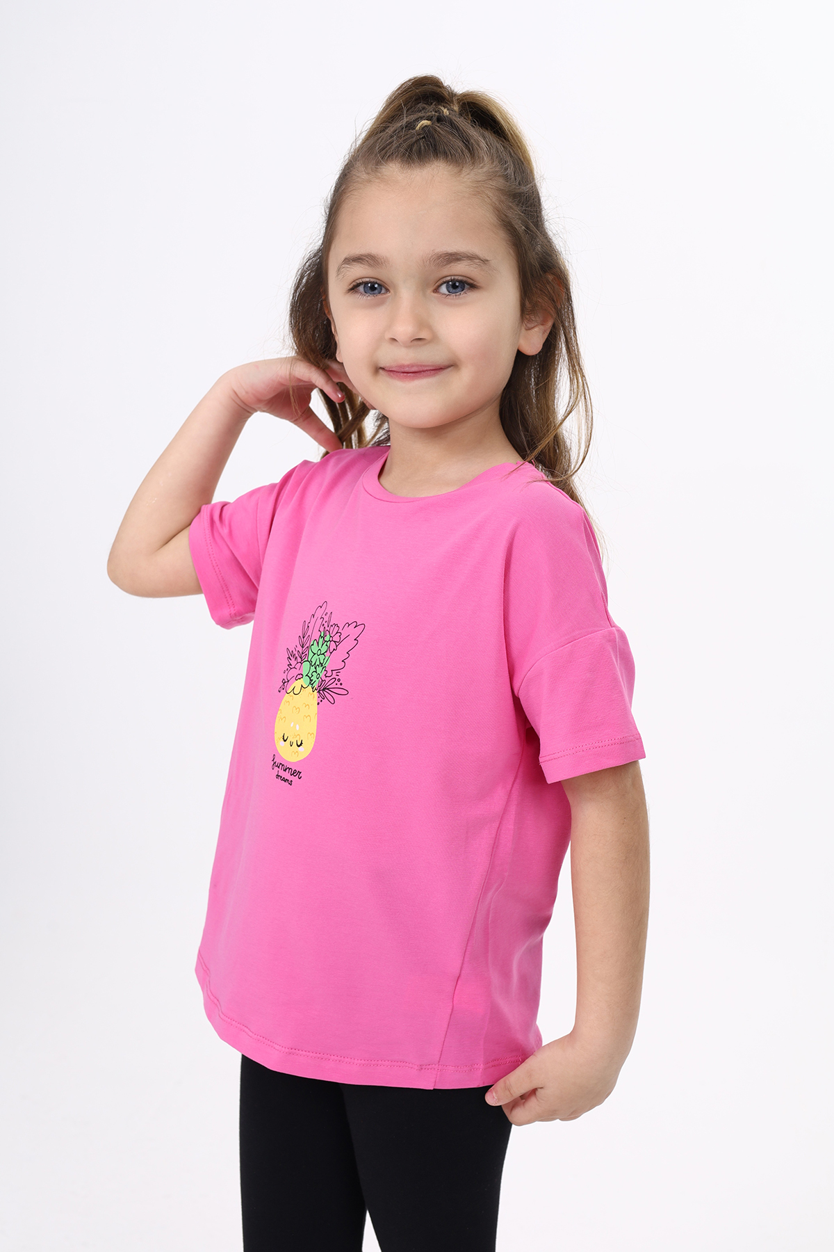 Toontoy Kız Çocuk Baskılı Tişört