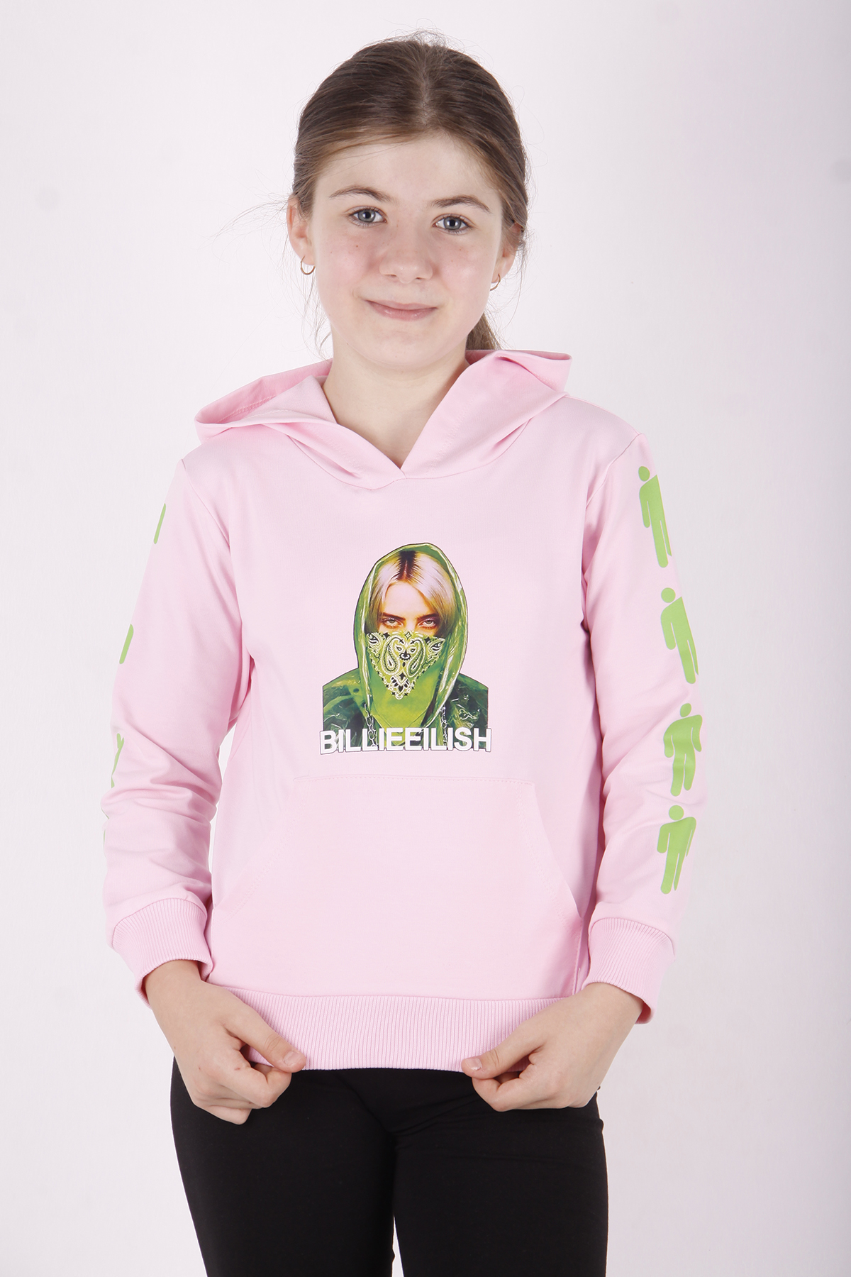 Toontoy Kız Çocuk Billie Eilish Baskılı Sweatshirt