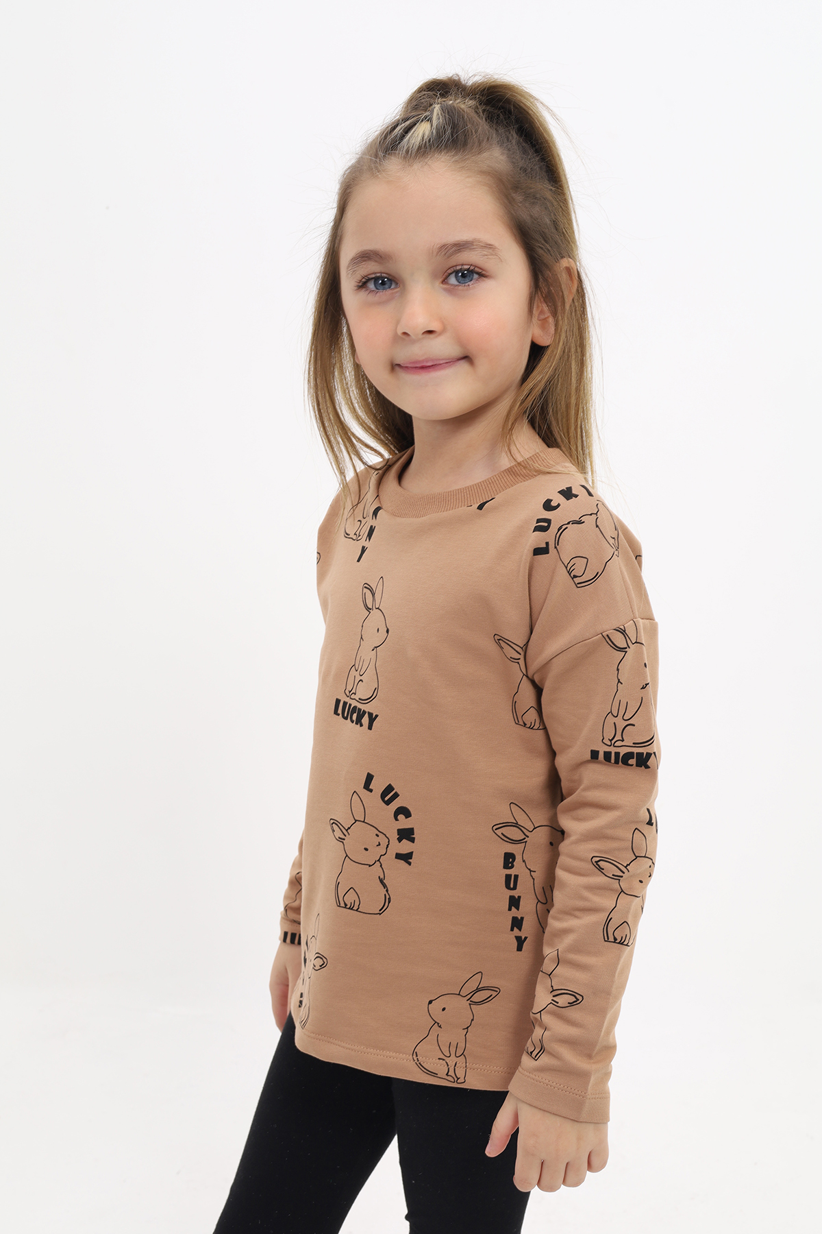 Toontoy Kız Çocuk Baskılı Sweatshirt
