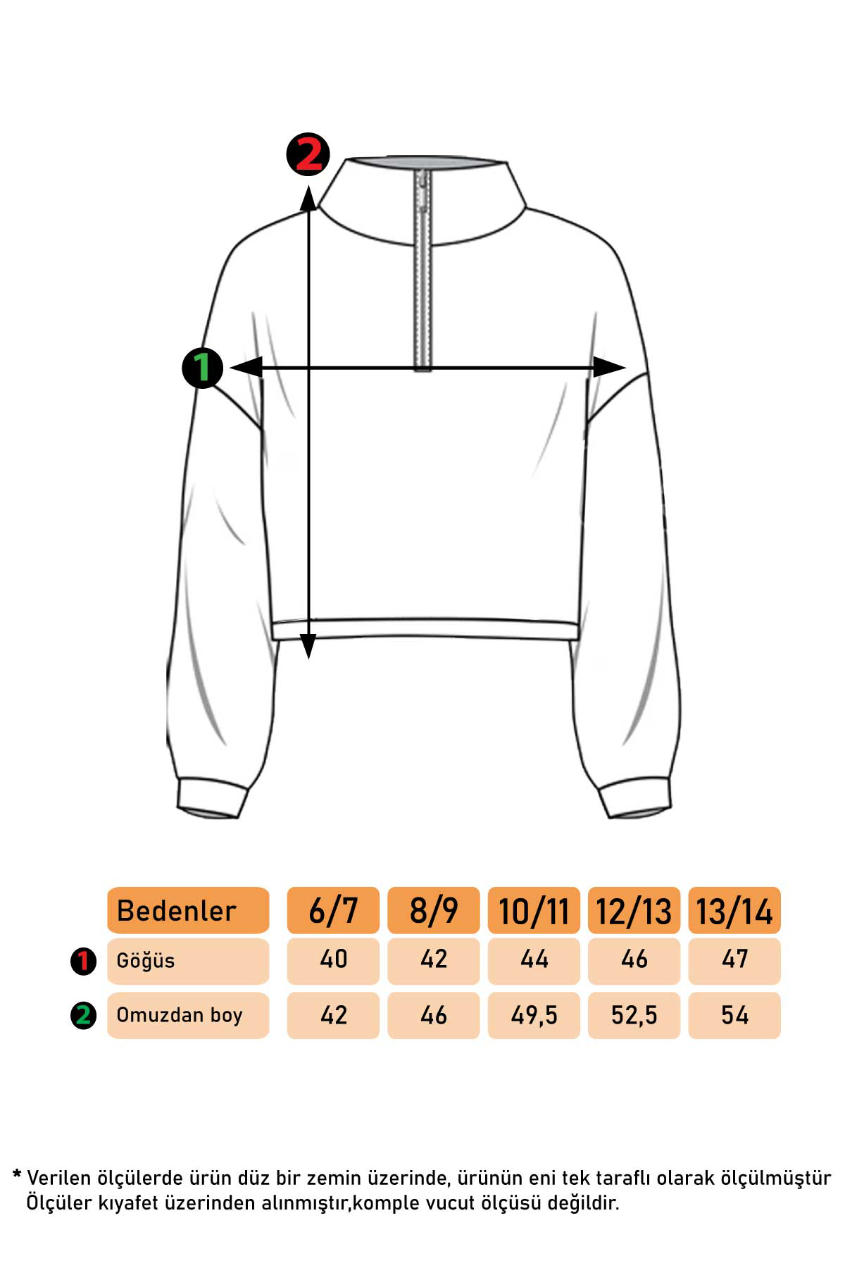Toontoy Kız Çocuk Fermuar Detaylı Nakışlı Kadife Sweatshirt