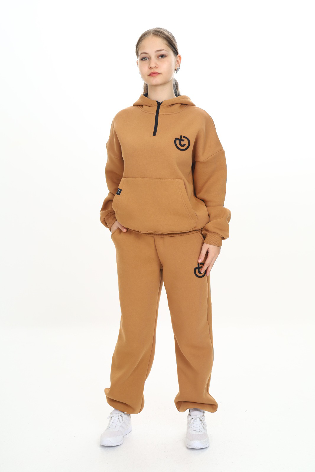 Toontoy Kız Çocuk İki Yanı Cepli Eşofman Alt