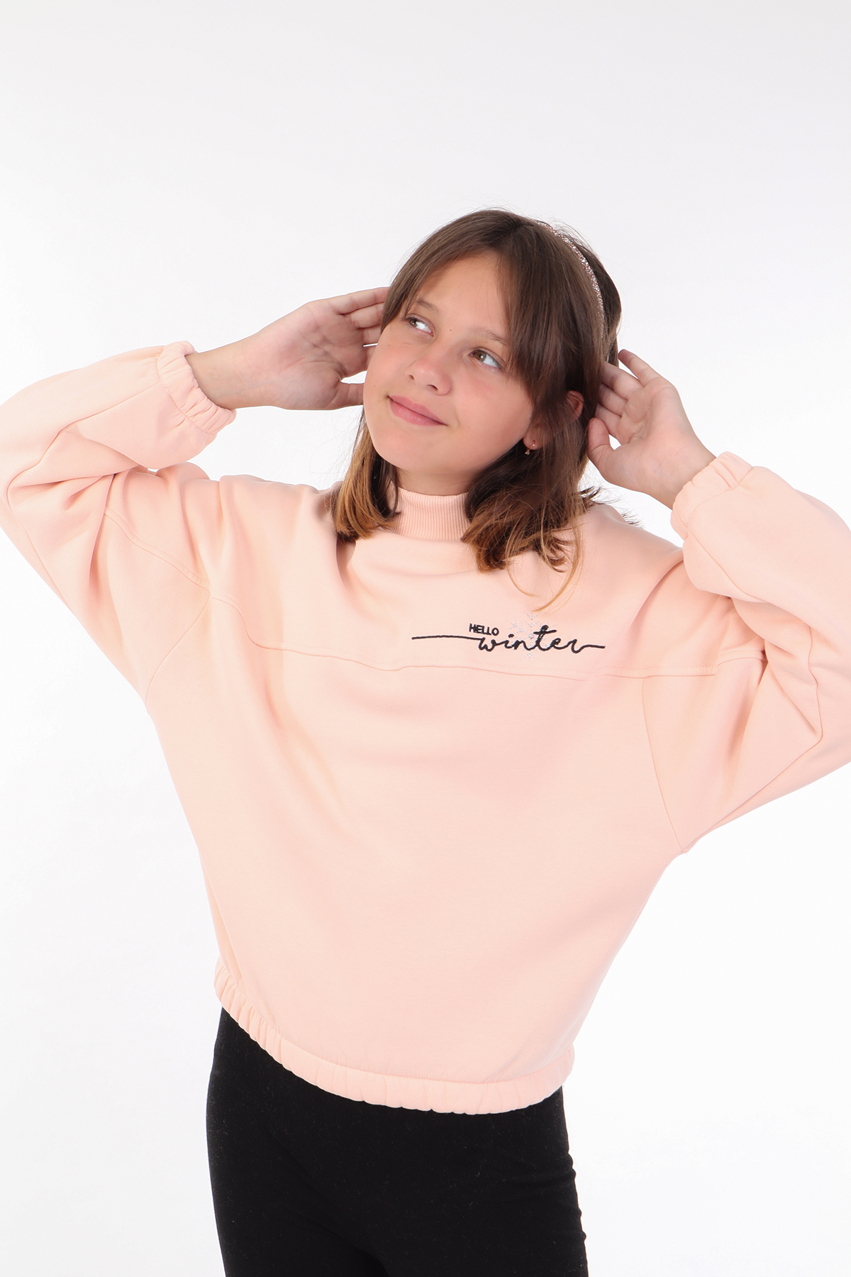 Toontoy Kız Çocuk Nakışlı Sweatshirt