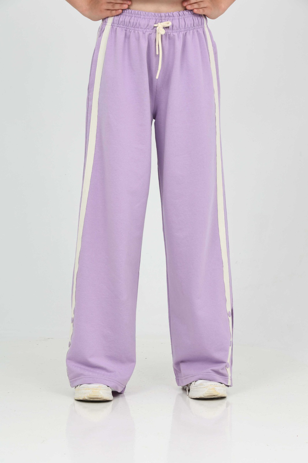 Toontoy Kız Çocuk Boydan Şeritli Eşofman Alt