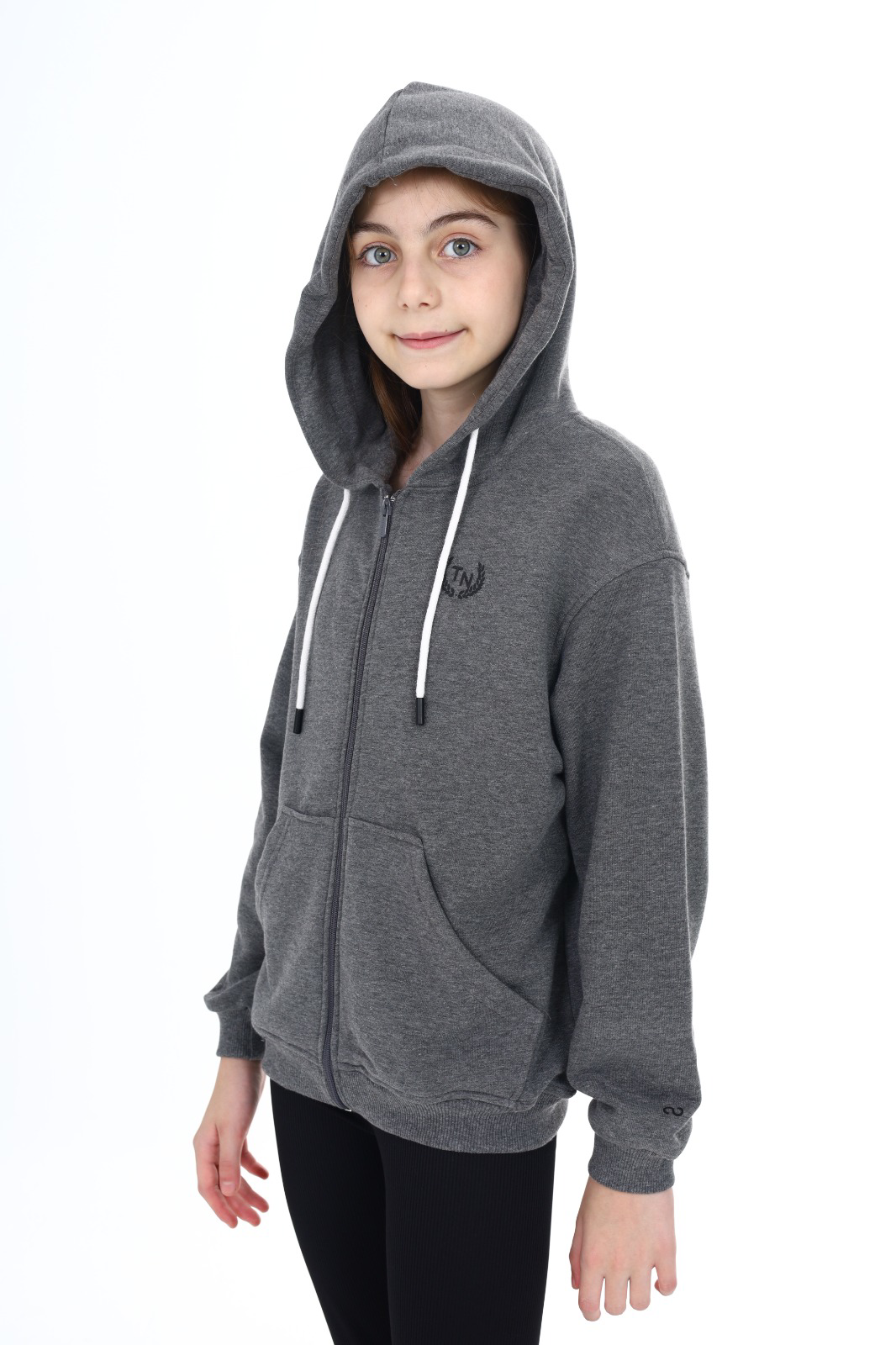 Toontoy Kız Çocuk Baskılı Hırka