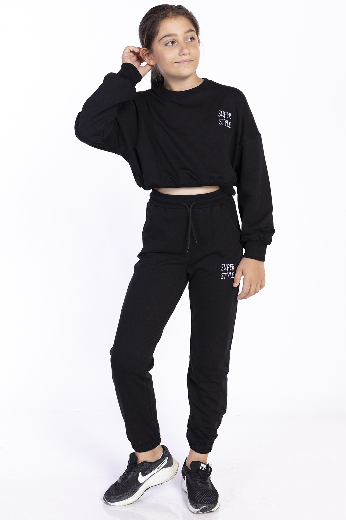 Toontoy  Kız Çocuk Nakışlı Eşofman Takımı