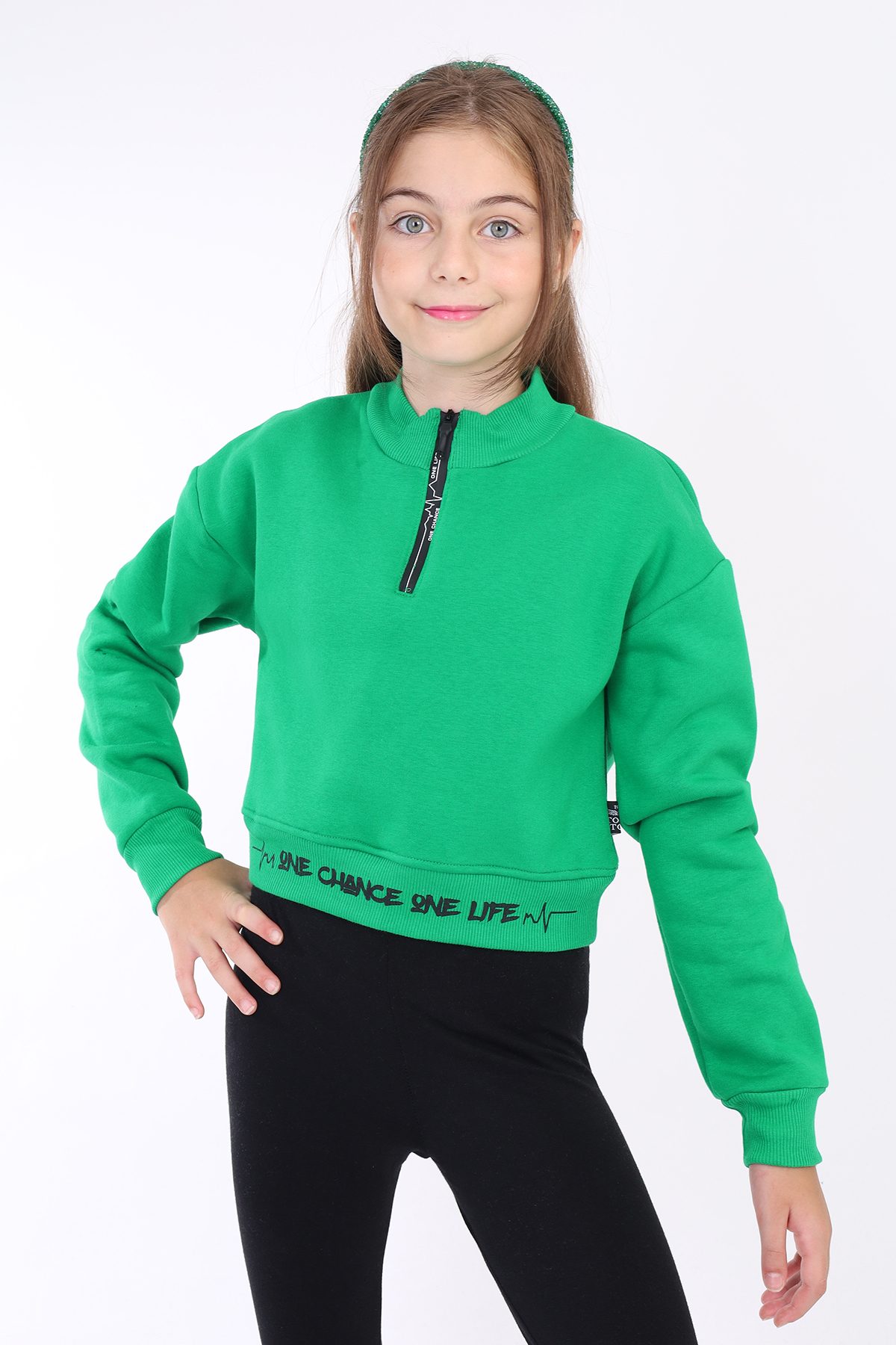 Toontoy Kız Çocuk Baskılı Sweatshirt