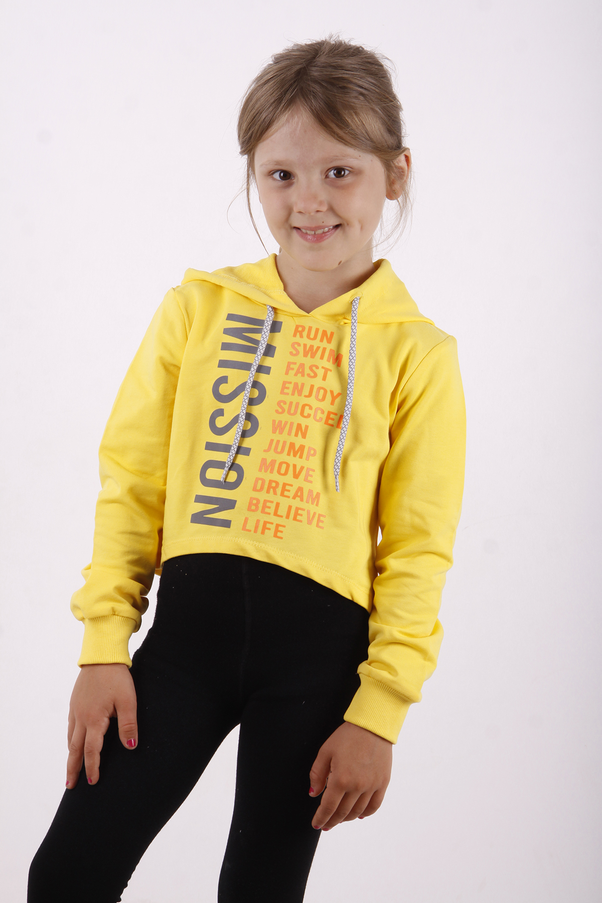 Toontoy Kız Çocuk Yazı Baskılı Sweatshirt