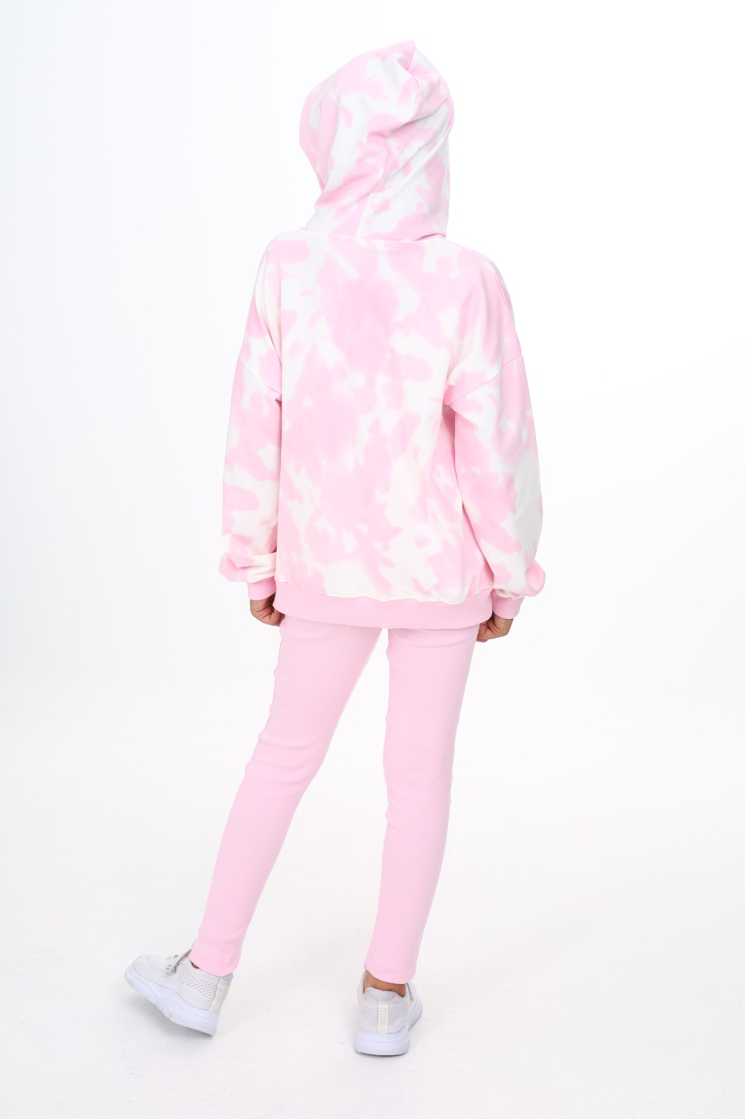 Toontoy  Kız Çocuk Batik Desenli Taytlı Takım