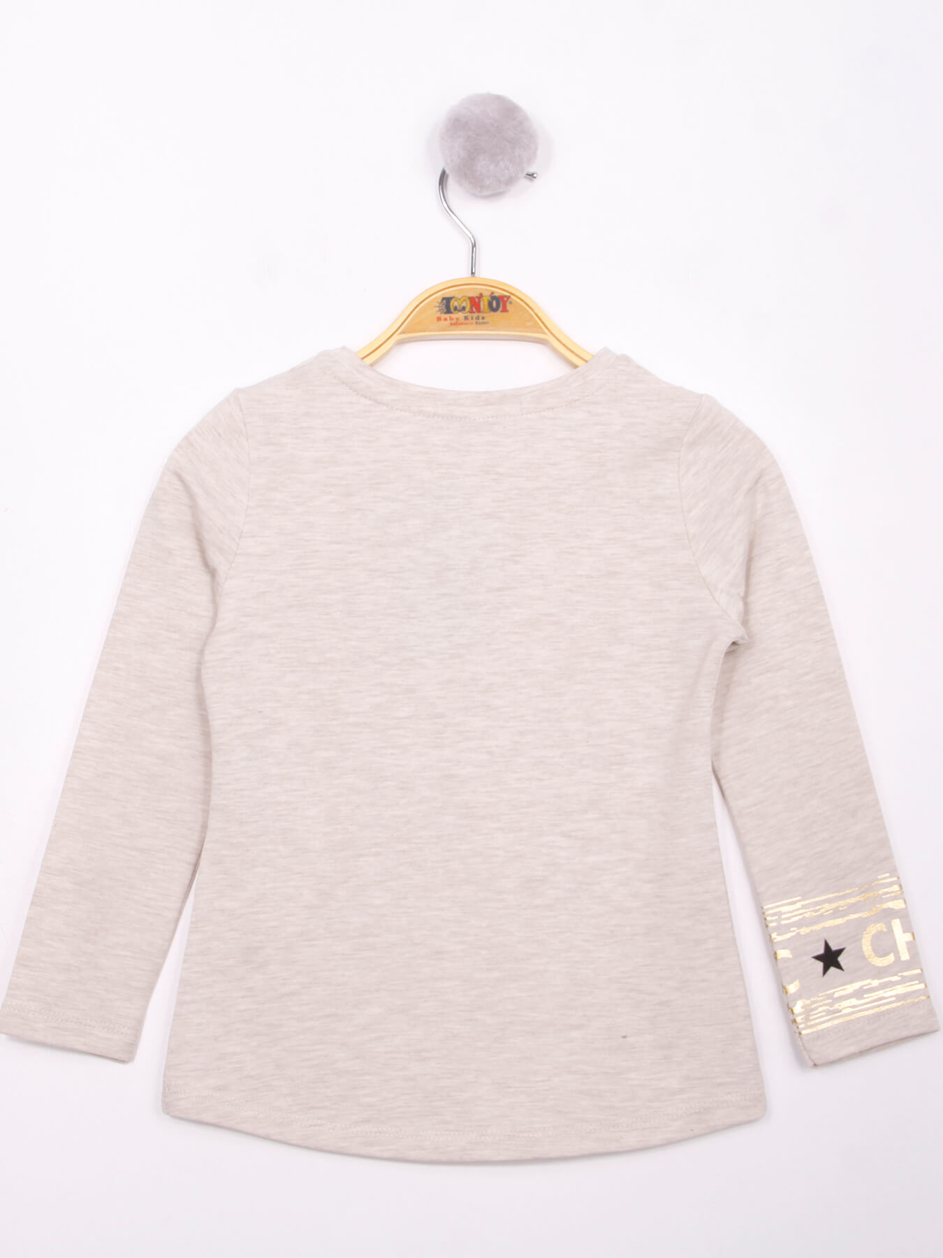 Toontoy Kız Çocuk Yıldızlı Chic Baskılı T-Shirt