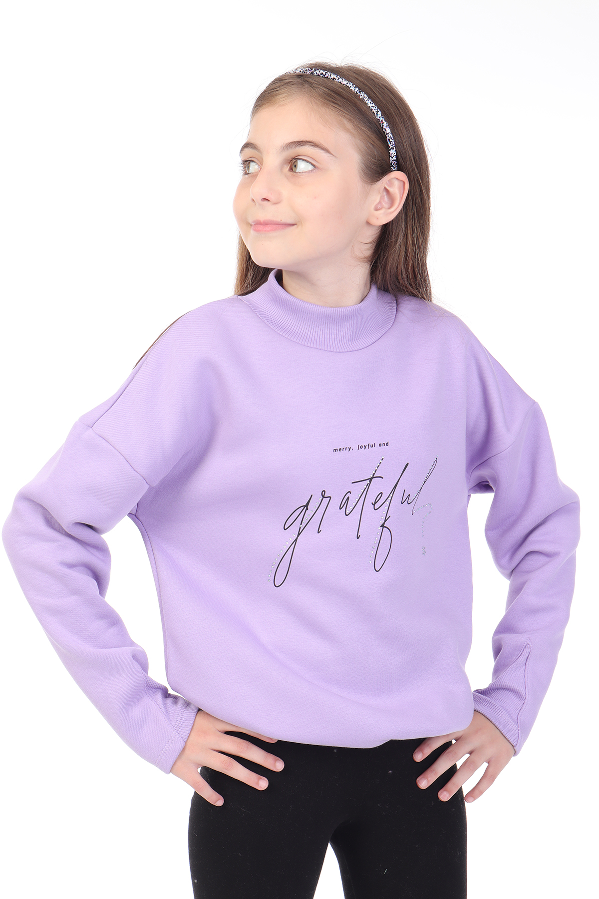 Toontoy Kız Çocuk Baskılı Sweatshirt