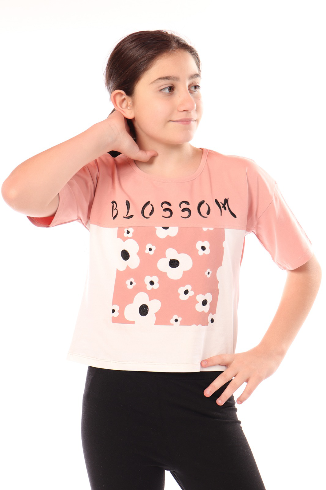 Toontoy Kız Çocuk Baskılı Tişört