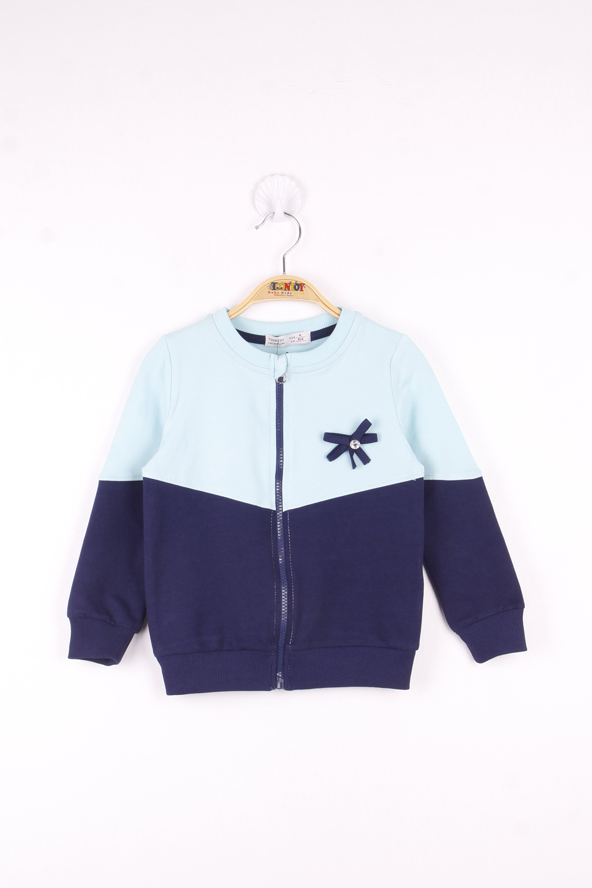 Toontoy  Kiz Çocuk Fiyonk Detayli Garnili Hirka