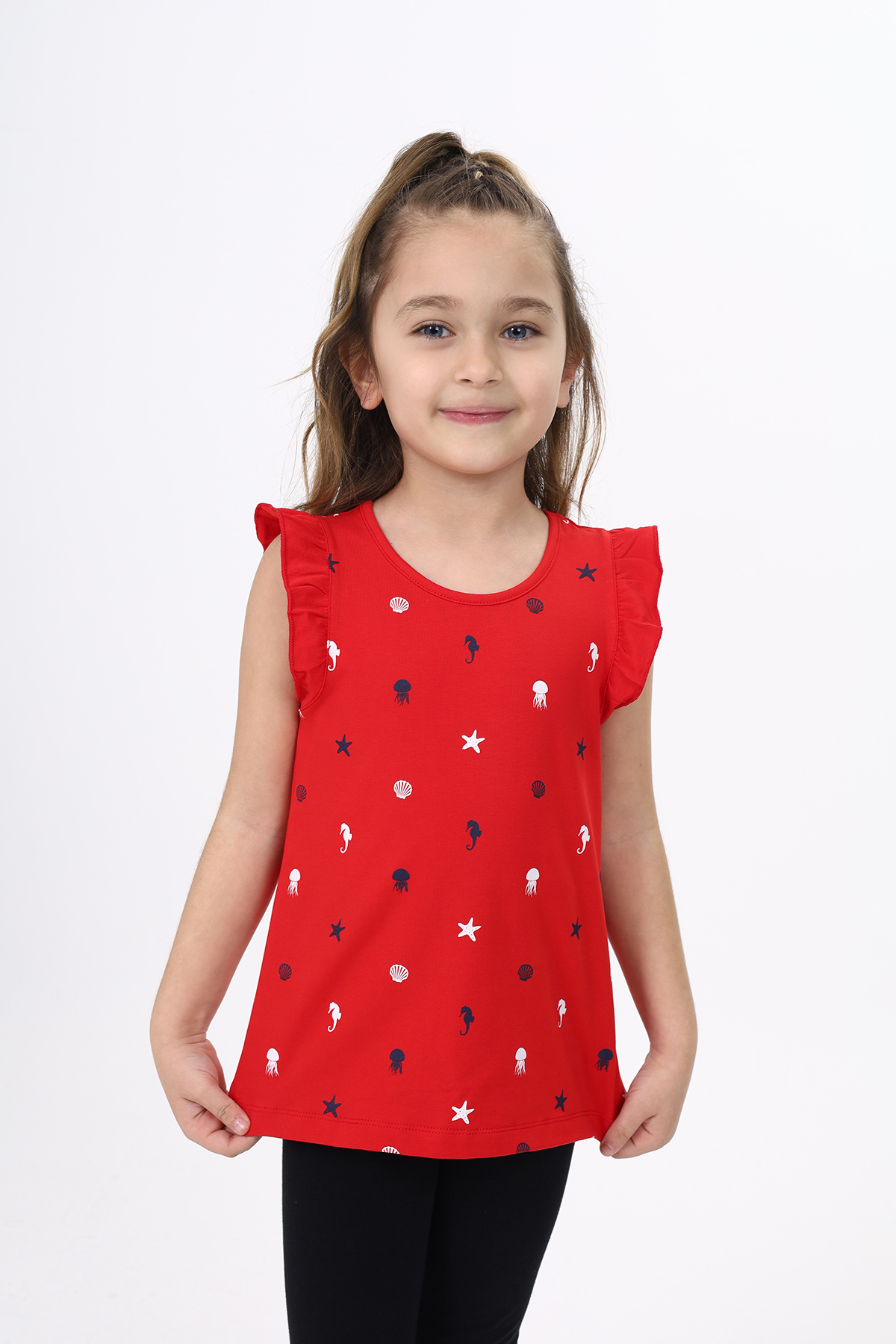 Toontoy  Kiz Çocuk Baskili Atlet