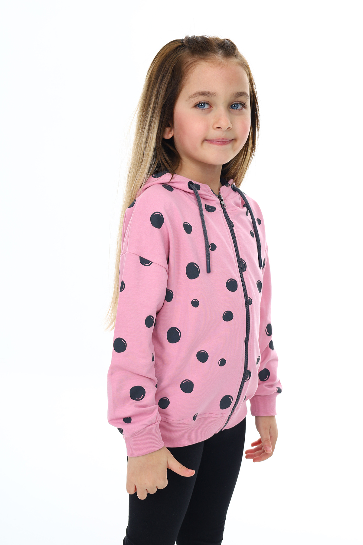 Toontoy  Kiz Çocuk Baskili Hirka