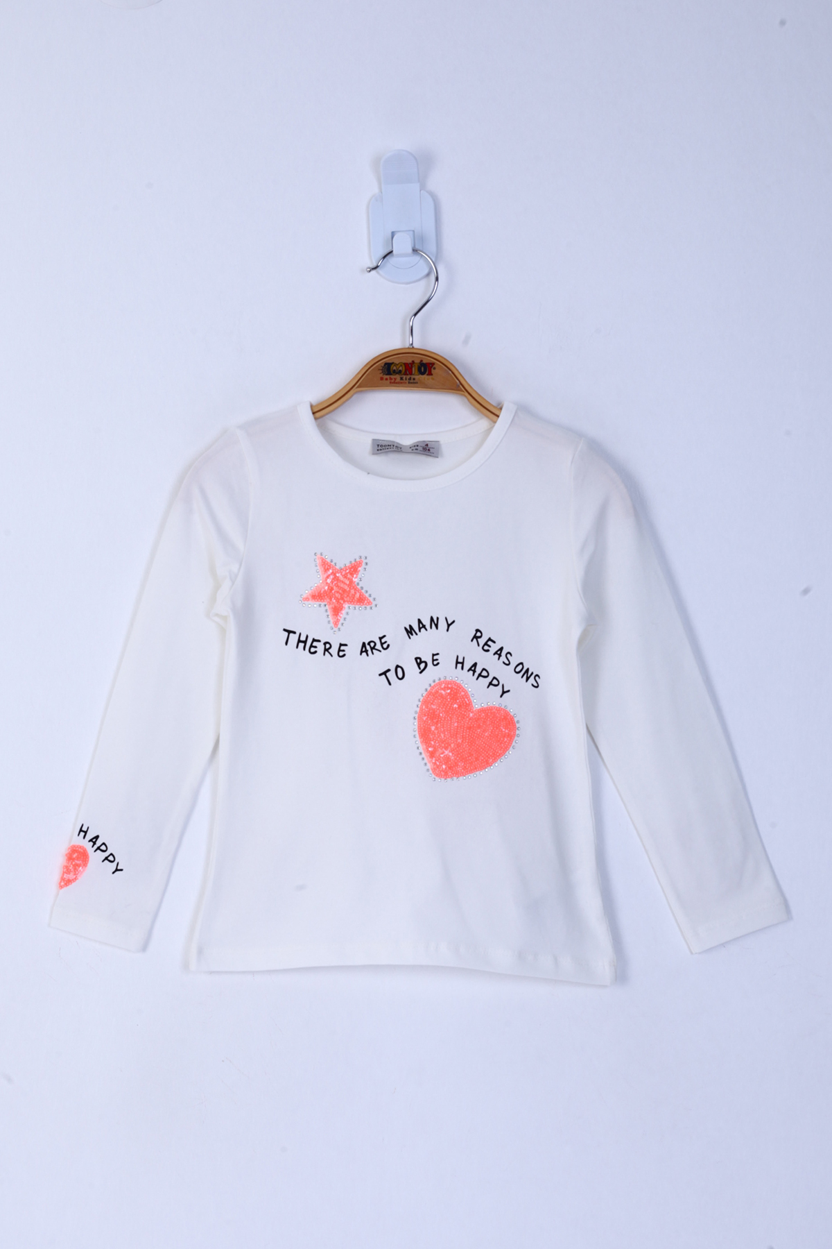 Toontoy Kız Çocuk Pul İşlemeli Sweatshirt