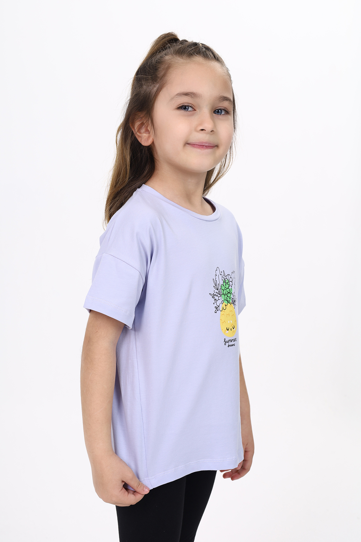 Toontoy Kız Çocuk Baskılı Tişört