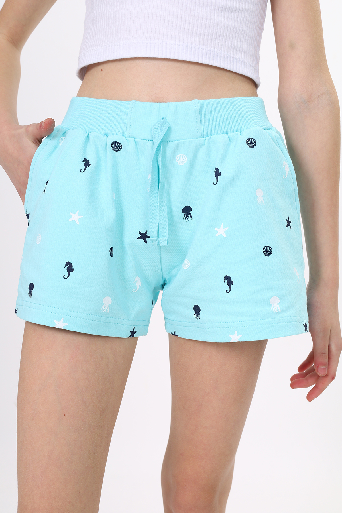 Toontoy Kız Çocuk Baskılı Şort