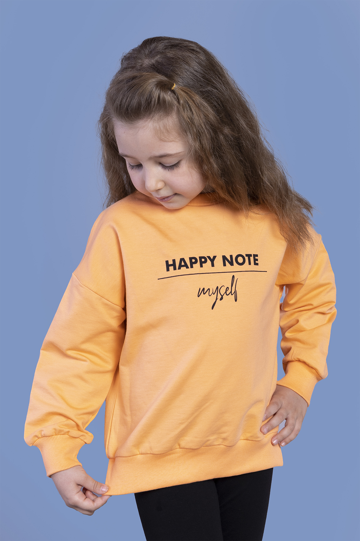 Toontoy Kız Çocuk Sırtı Baskılı Sweatshirt